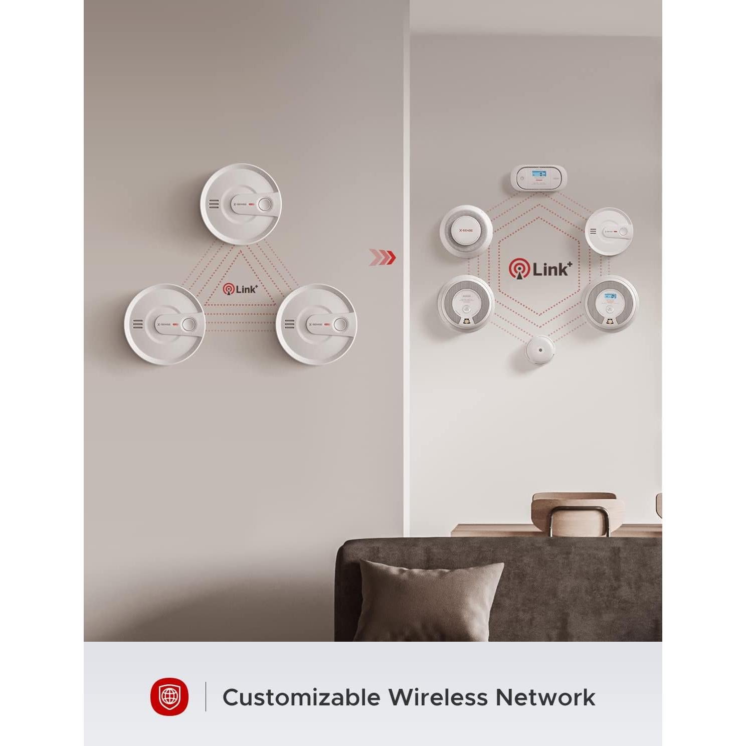 Detector de Humo Inalámbrico X-Sense SD20-W con Batería de 10 Años