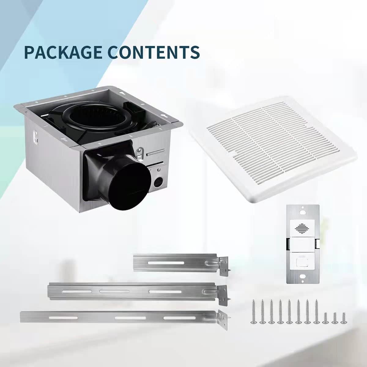 Ventilador de Baño Tech Drive 110 CFM con Sensor de Humedad