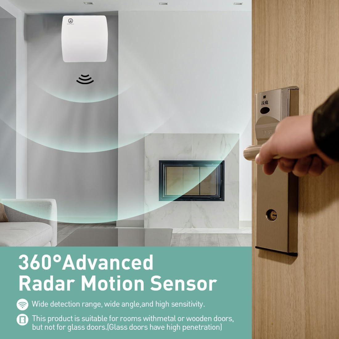 Ventilador de extracción Hehou 4" con sensor y temporizador