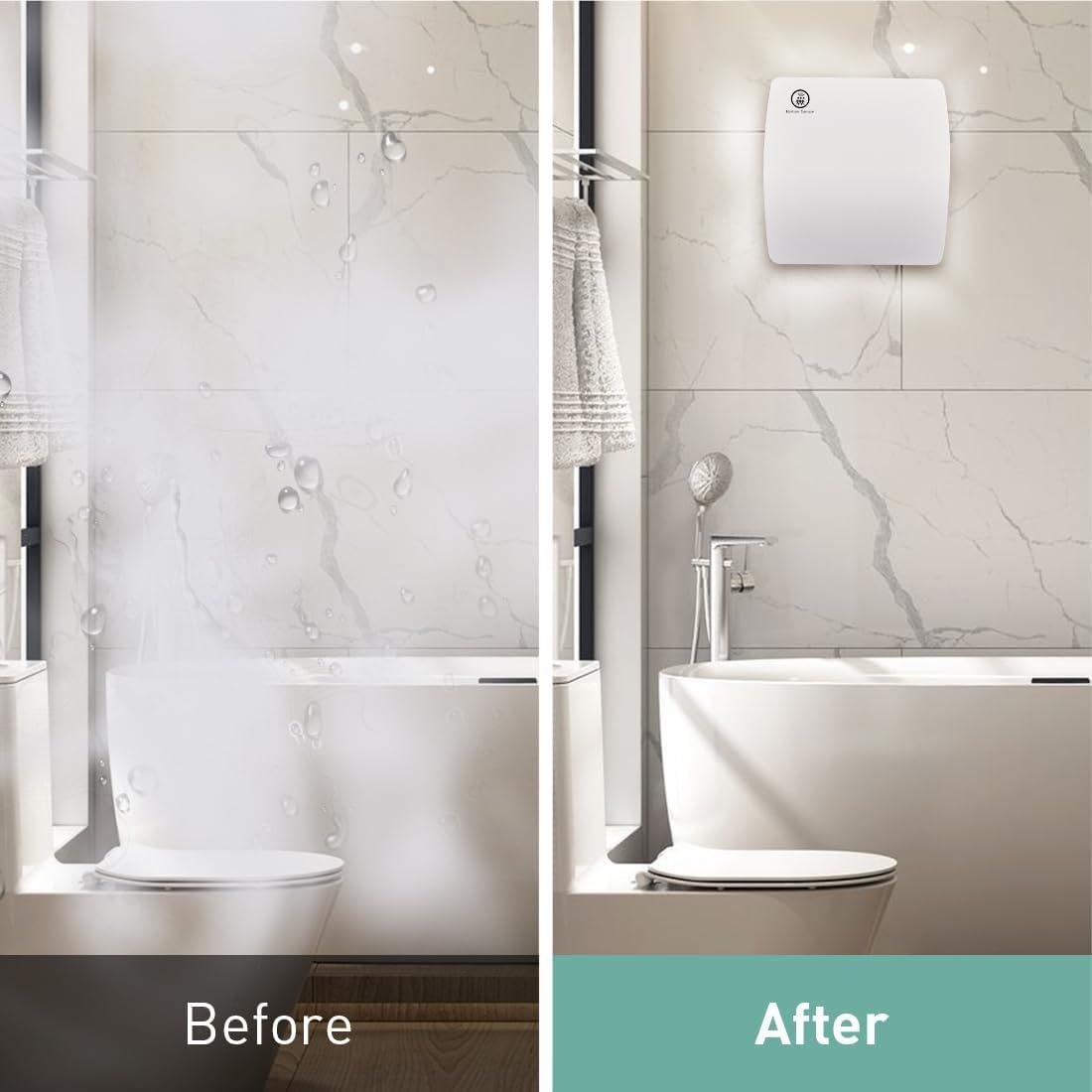 Ventilador de extracción Hehou 4" con sensor y temporizador