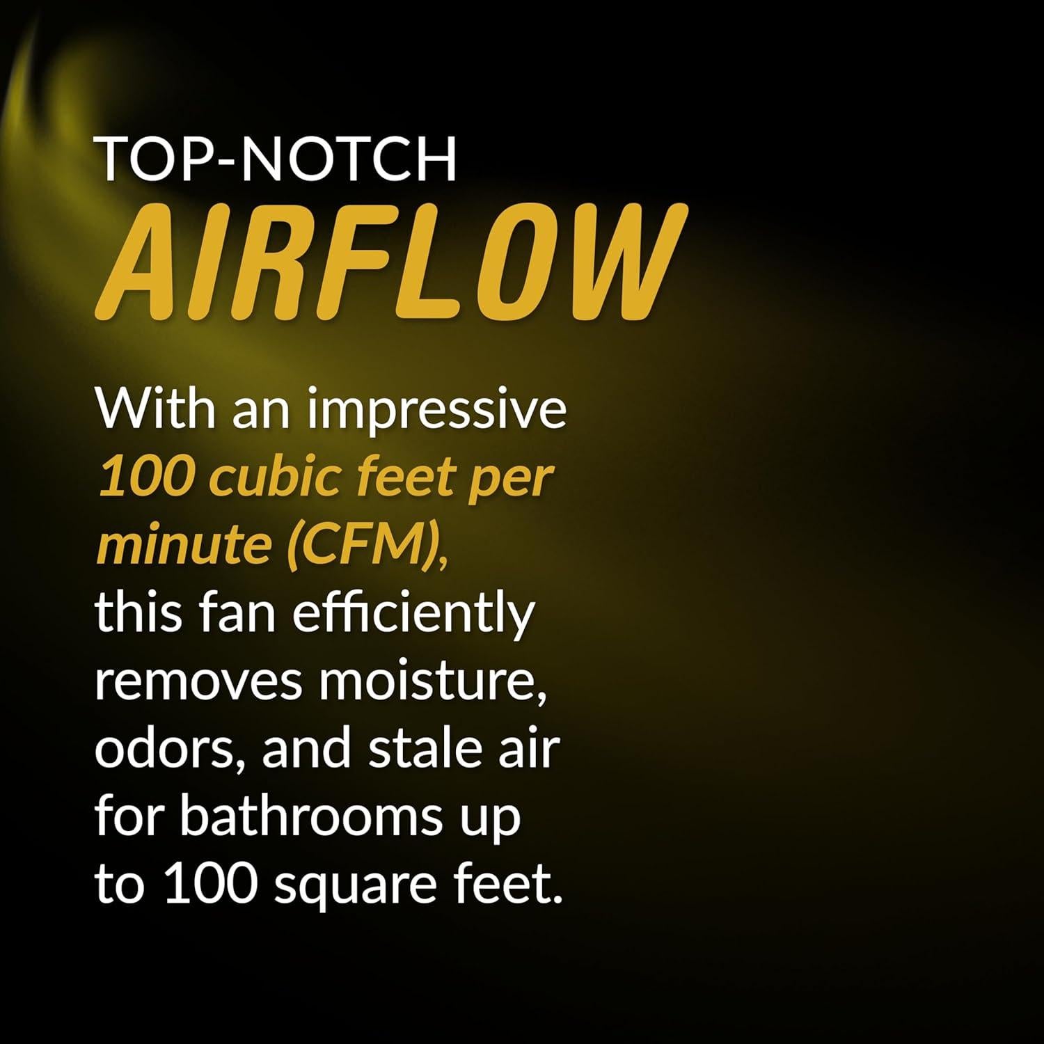 Ventilador de Baño KAZE SNP100H 100 CFM Detección de Humedad