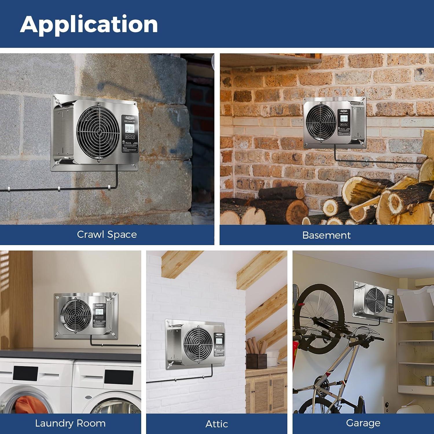 Ventilador de Espacio de Arrastre AlorAir VentirMax 300SD 508 m³/h