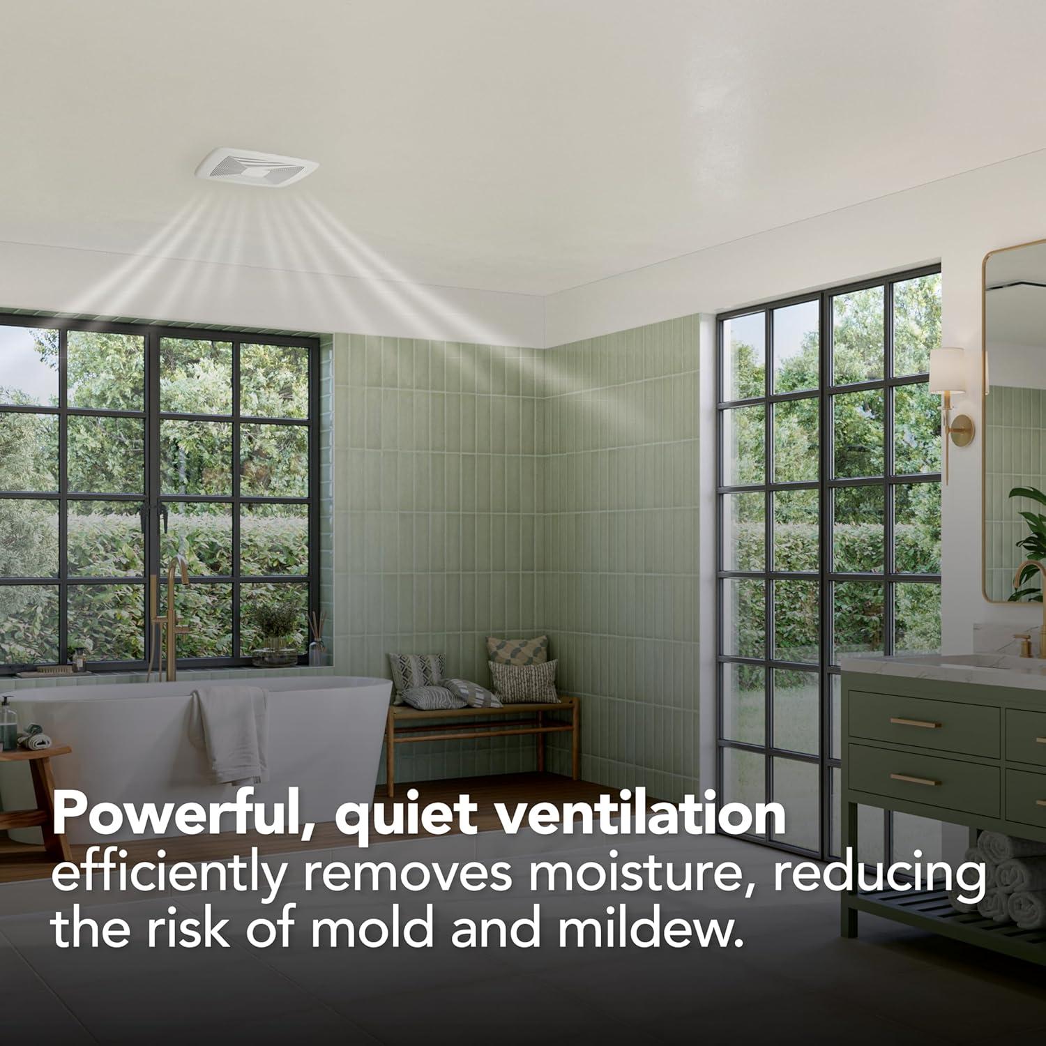 Ventilador de Baño Broan-NuTone QT 110 CFM Detección Humedad