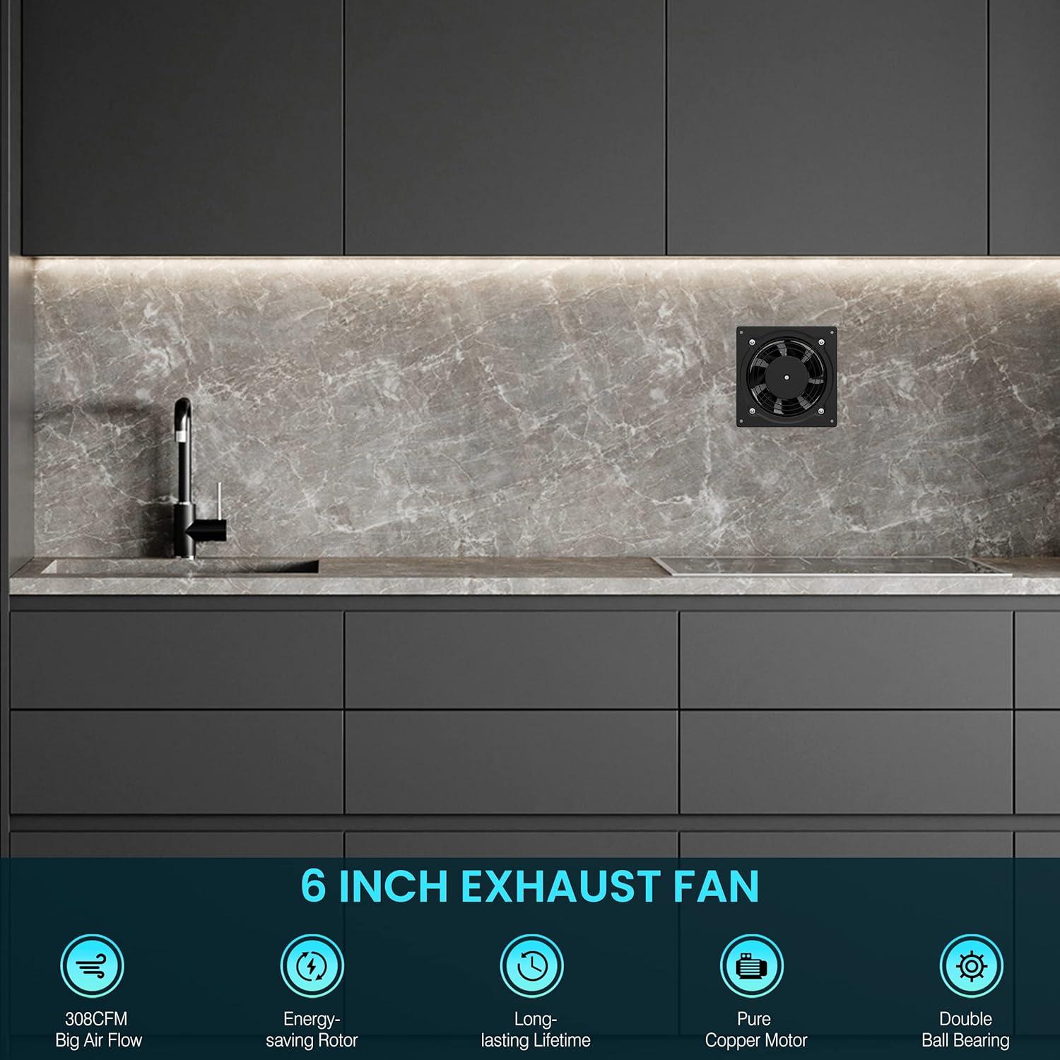 Ventilador de Escape HG Power 150mm 308CFM Pared Techo