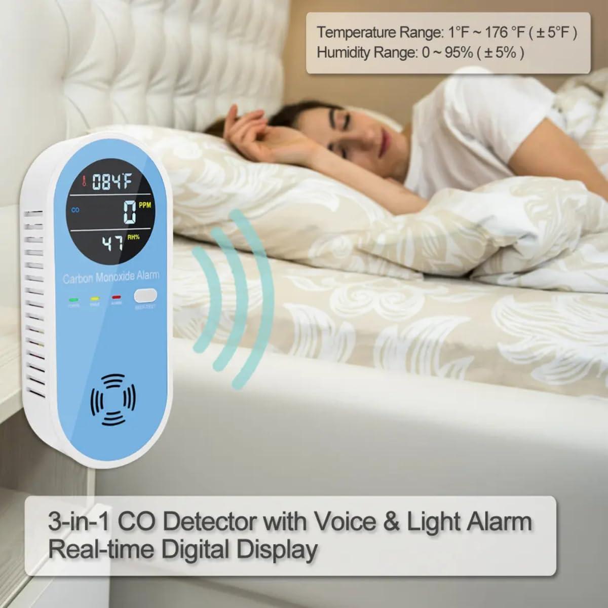 Detector de Monóxido de Carbono 3-en-1 Shenzhen KH106