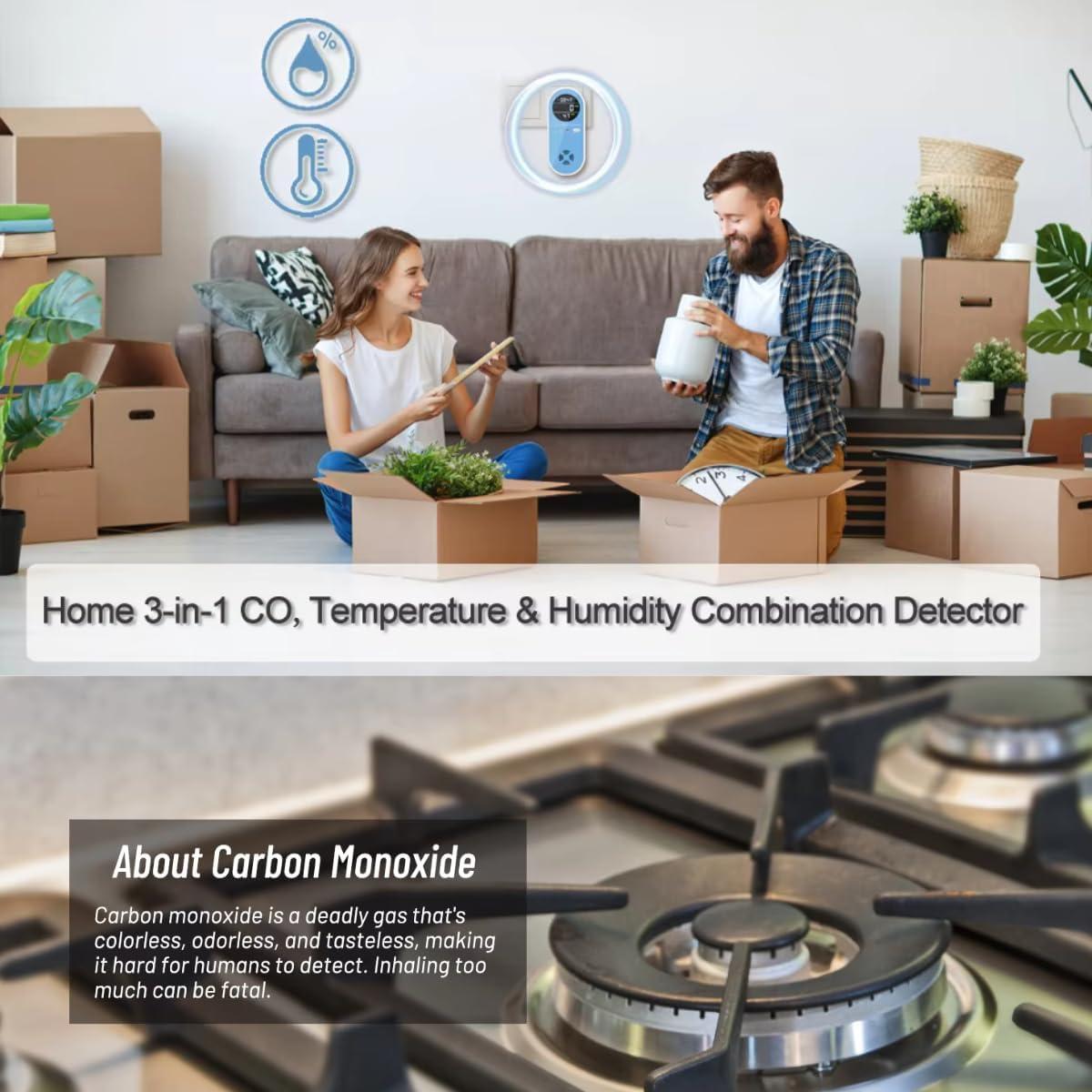 Detector de Monóxido de Carbono 3-en-1 Shenzhen KH106