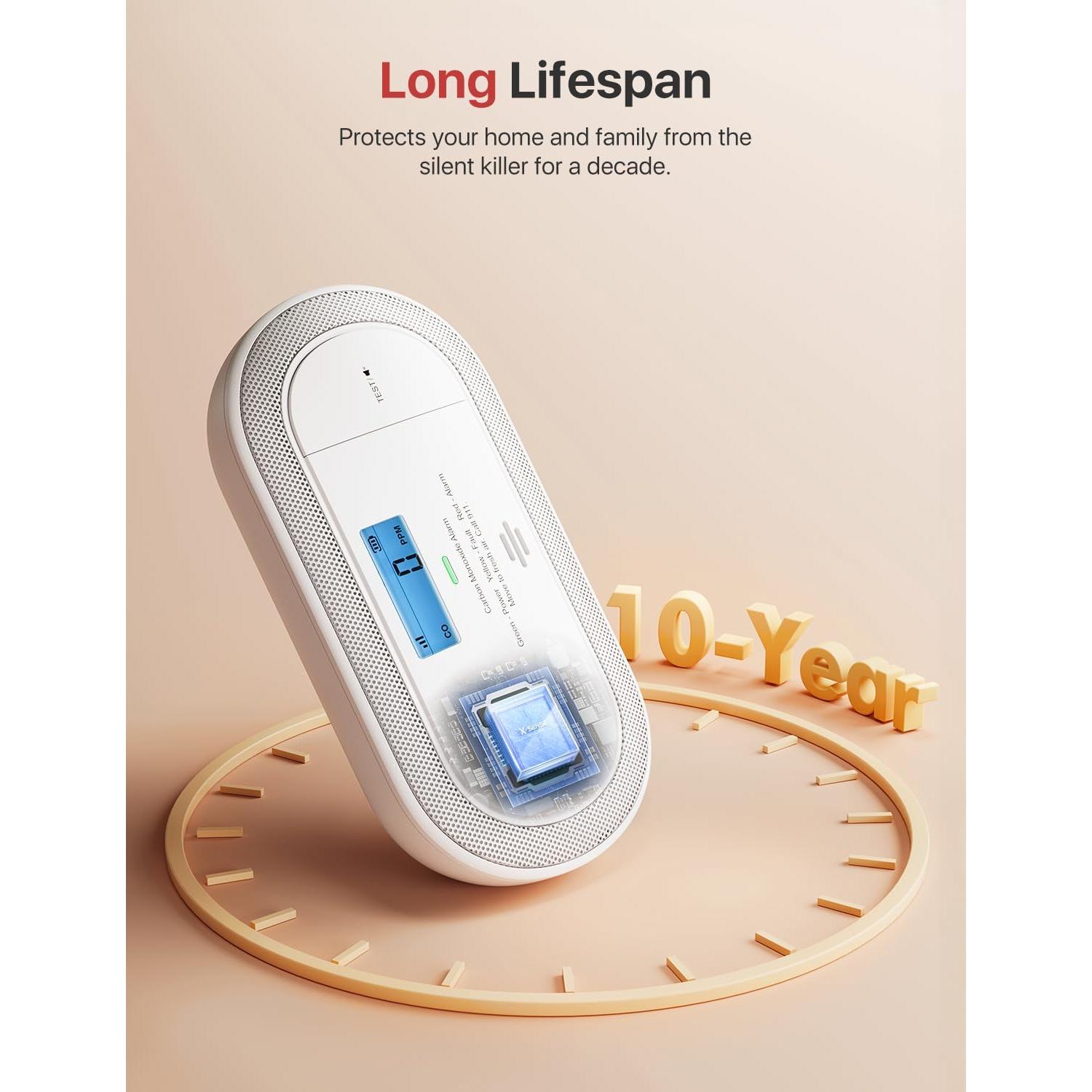 Detector de Monóxido de Carbono X-Sense Wi-Fi XC0C-iA 1-Pack