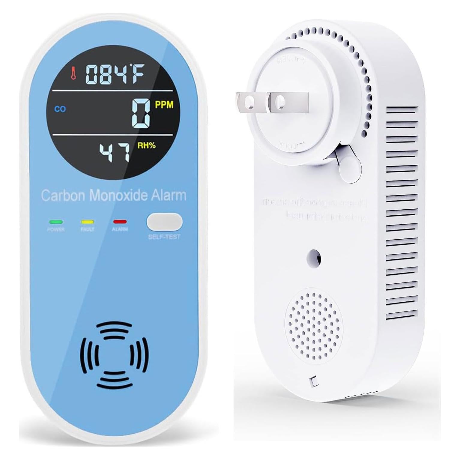 Detector de Monóxido de Carbono Enchufable KH Alert 3 en 1