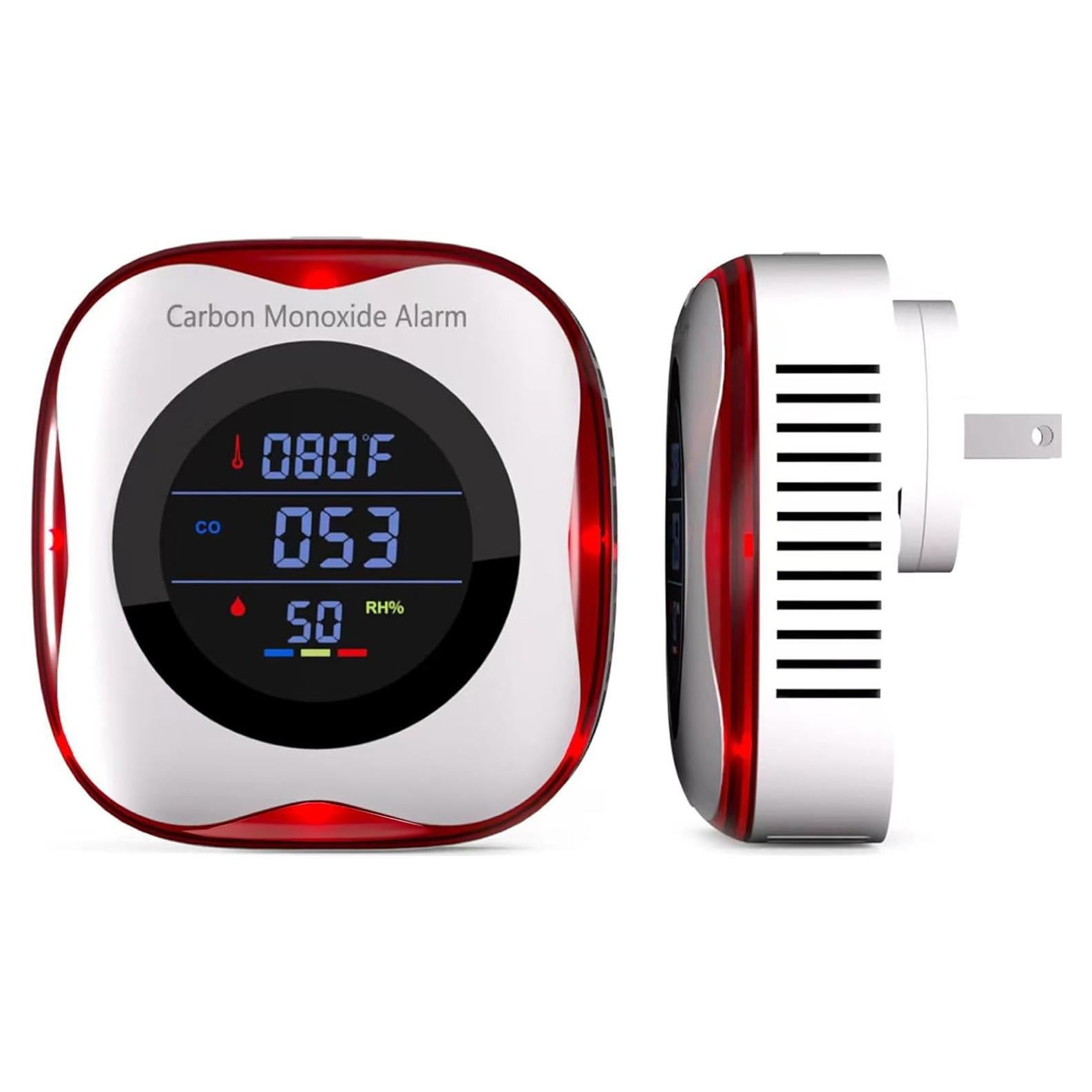 Detector de Monóxido de Carbono TEYUAN 3 en 1 con Pantalla LCD