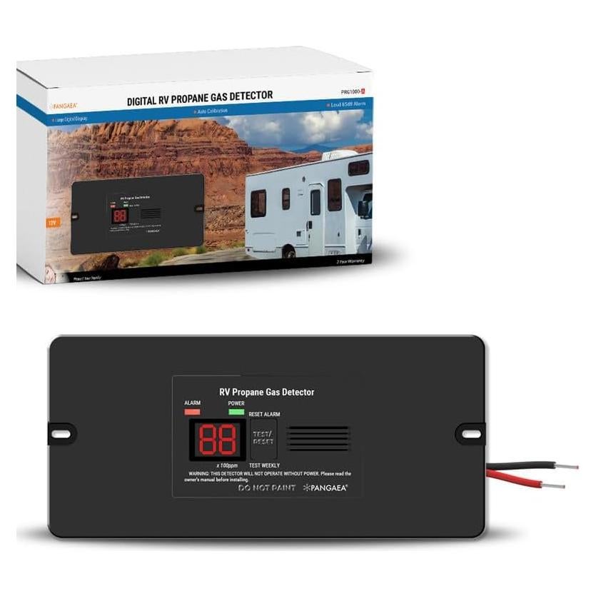 Detector de Gas Propano Digital PANGAEA PRG1000-A 12V Negro