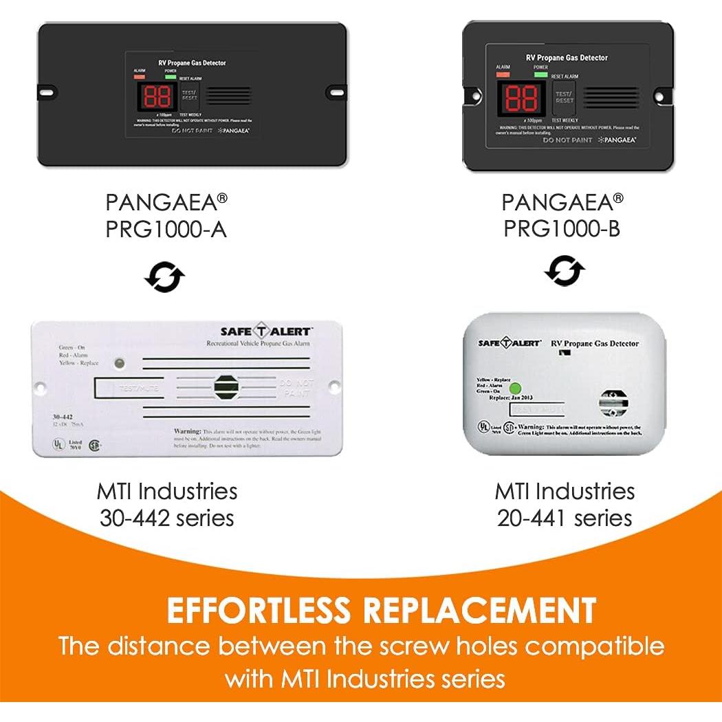 Detector de Gas Propano Digital PANGAEA PRG1000-A 12V Negro