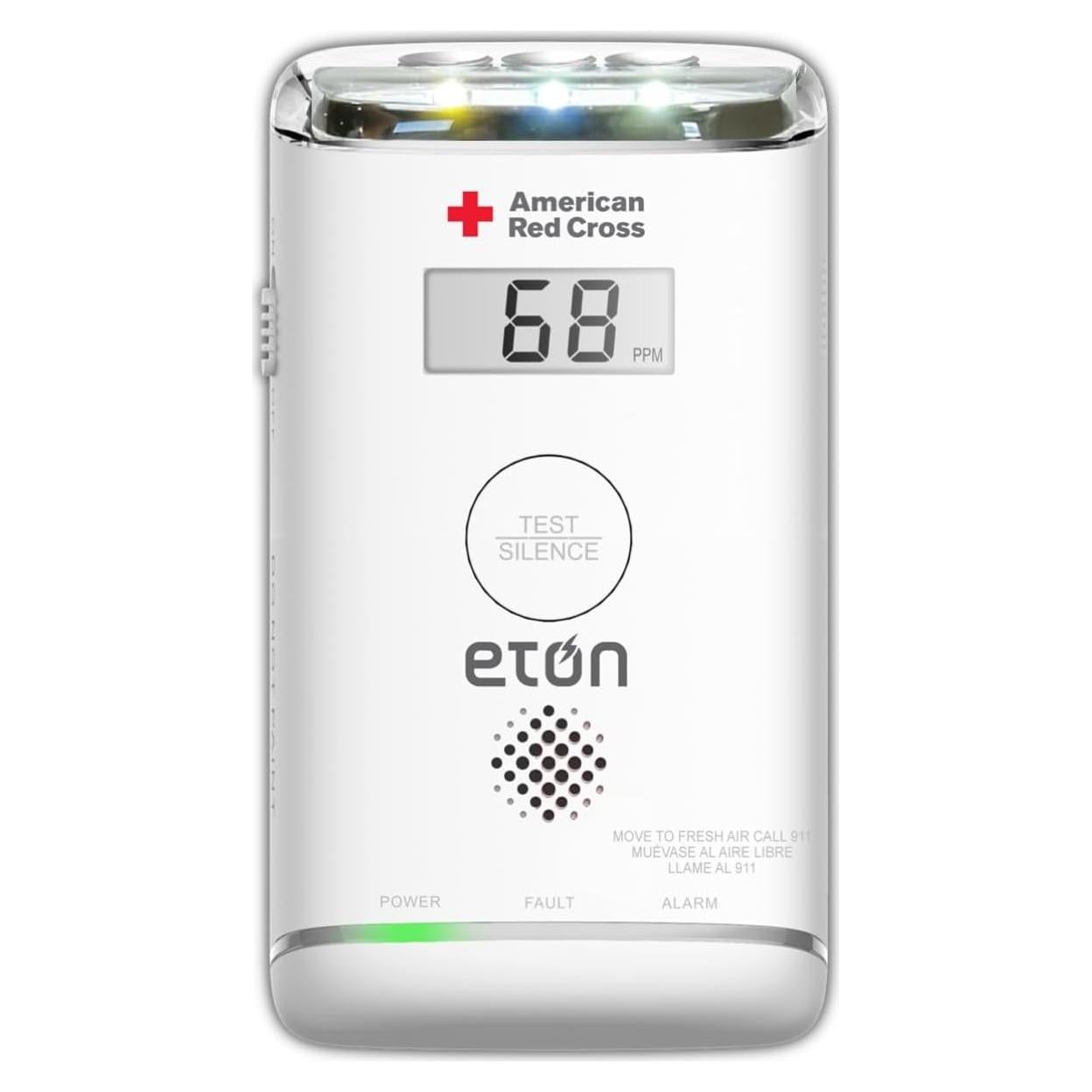 Detector de Monóxido de Carbono Eton ARCBBCO30W con Pantalla LCD