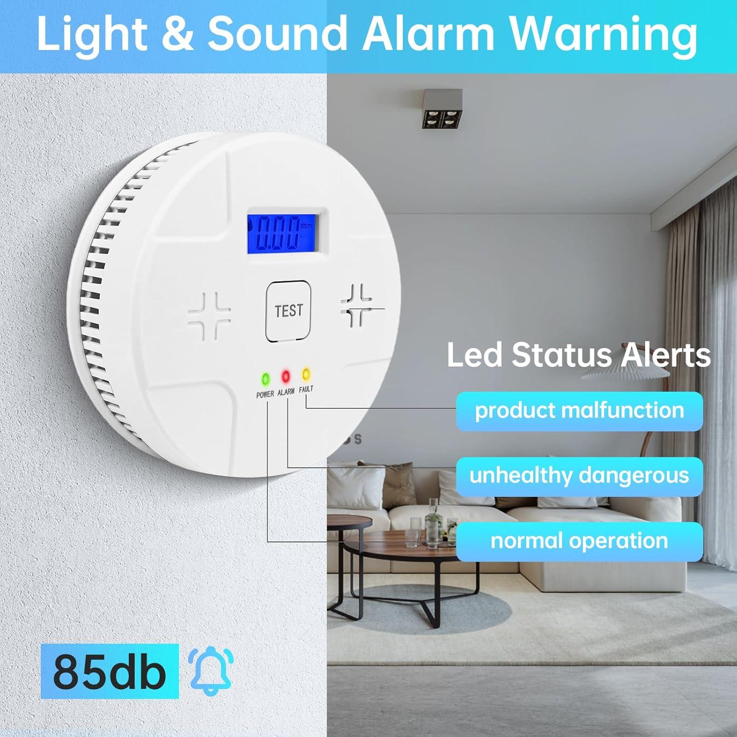 Detector de Humo y Monóxido de Carbono ANTERCITE LRQ-901 2 en 1