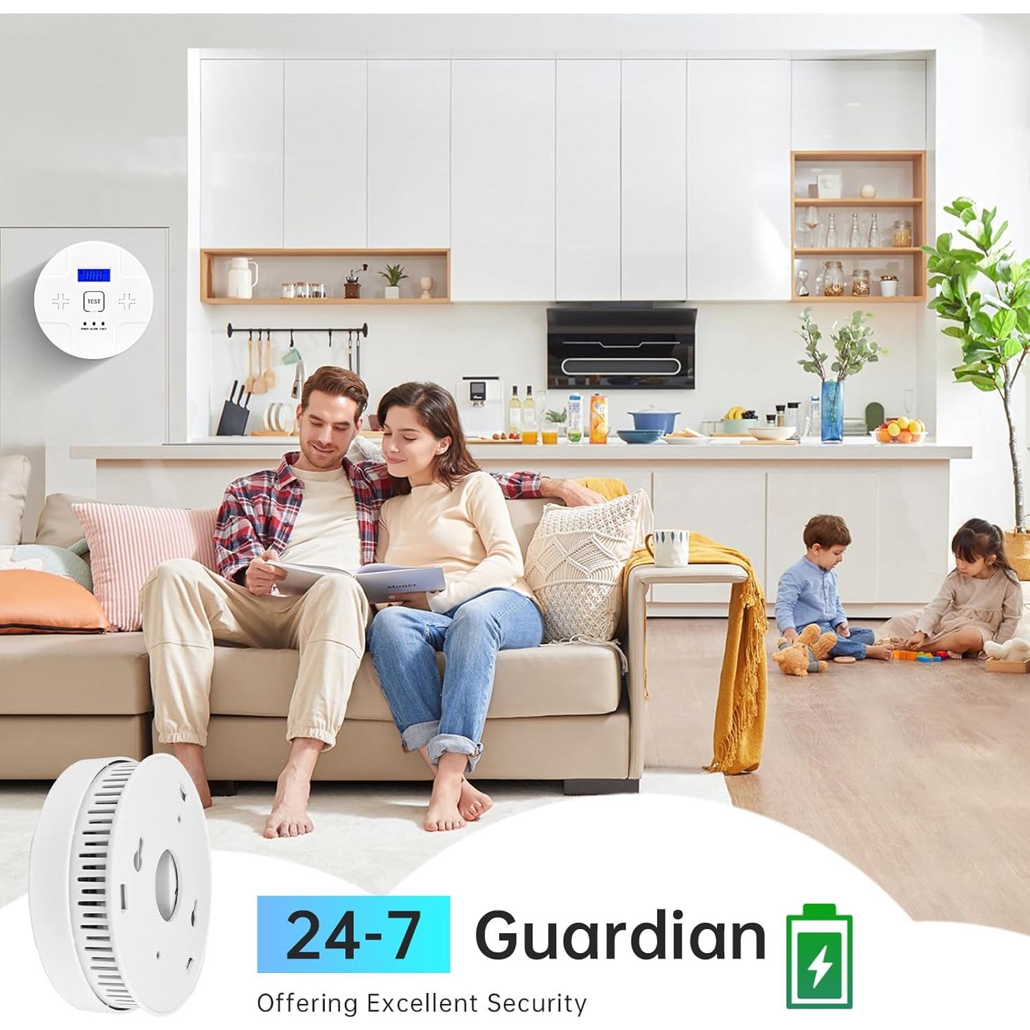 Detector de Humo y Monóxido de Carbono ANTERCITE LRQ-901 2 en 1