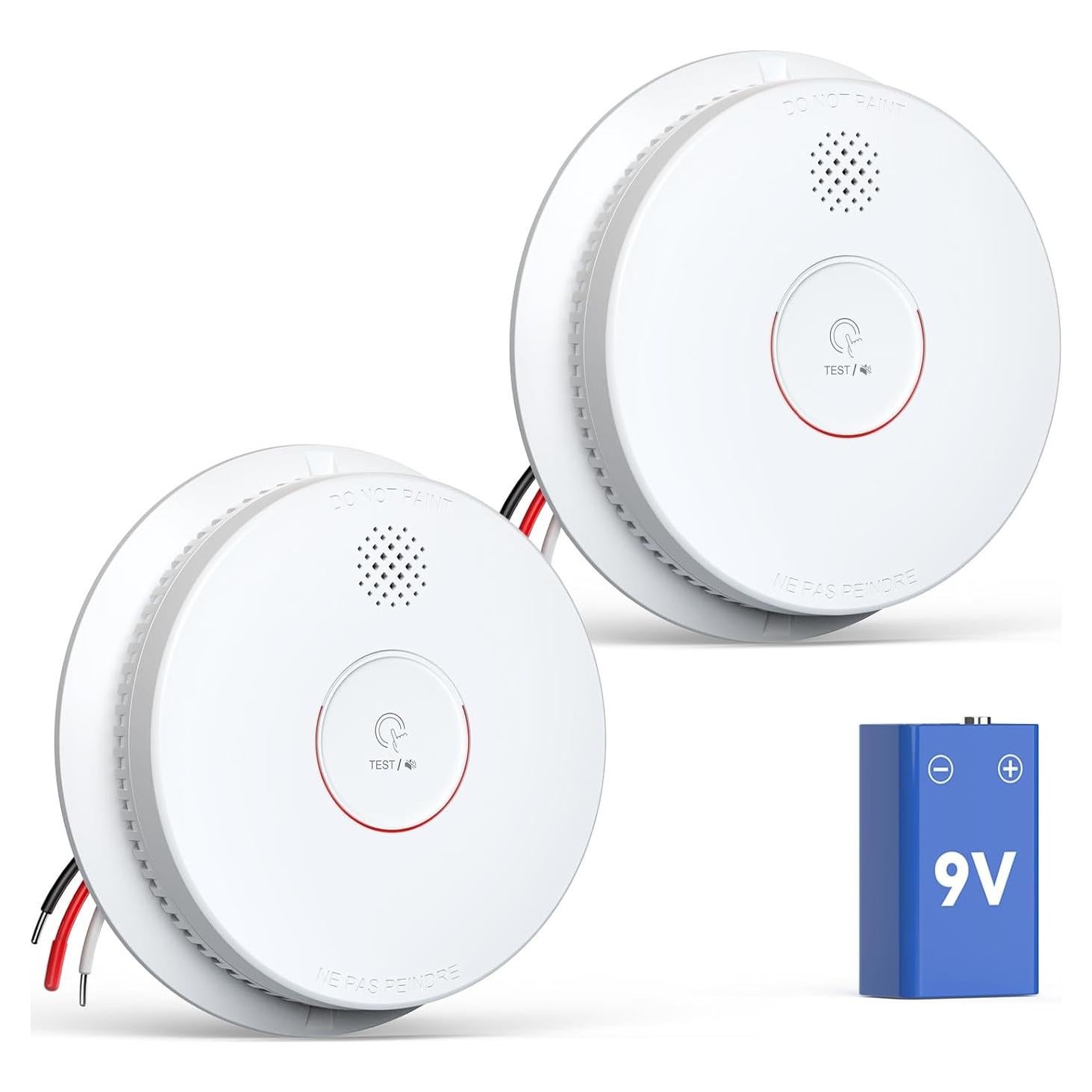 Detector de Humo Jemay GS562A Fotoeléctrico Interconectado 2 Paquetes