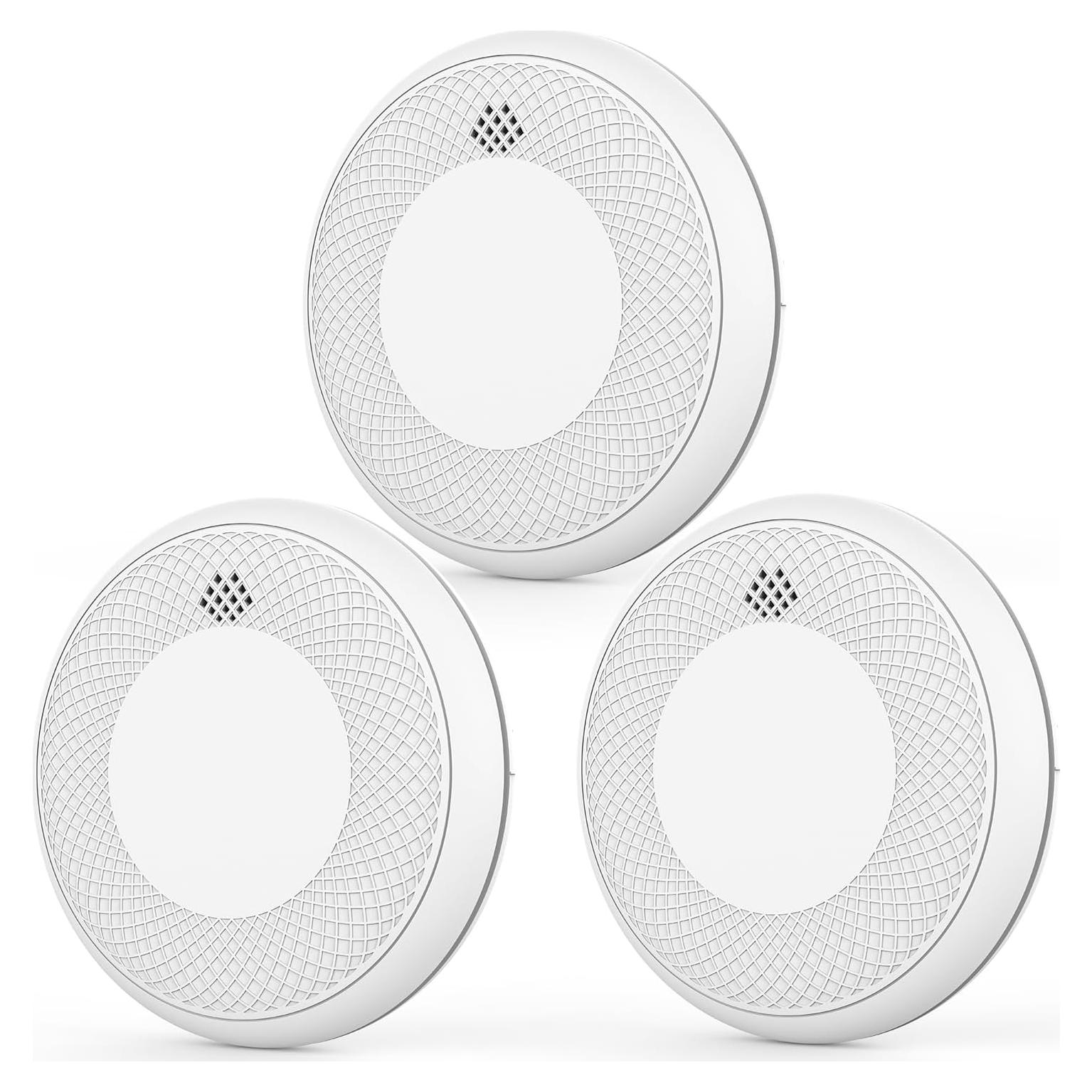 Detectores de Humo Runidur CS12 - Paquete de 3 Alarmas Fotoeléctricas