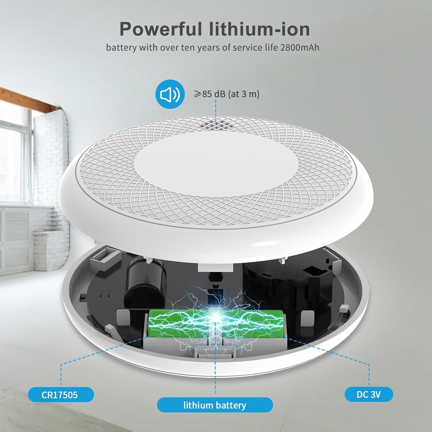 Detectores de Humo Runidur CS12 - Paquete de 3 Alarmas Fotoeléctricas