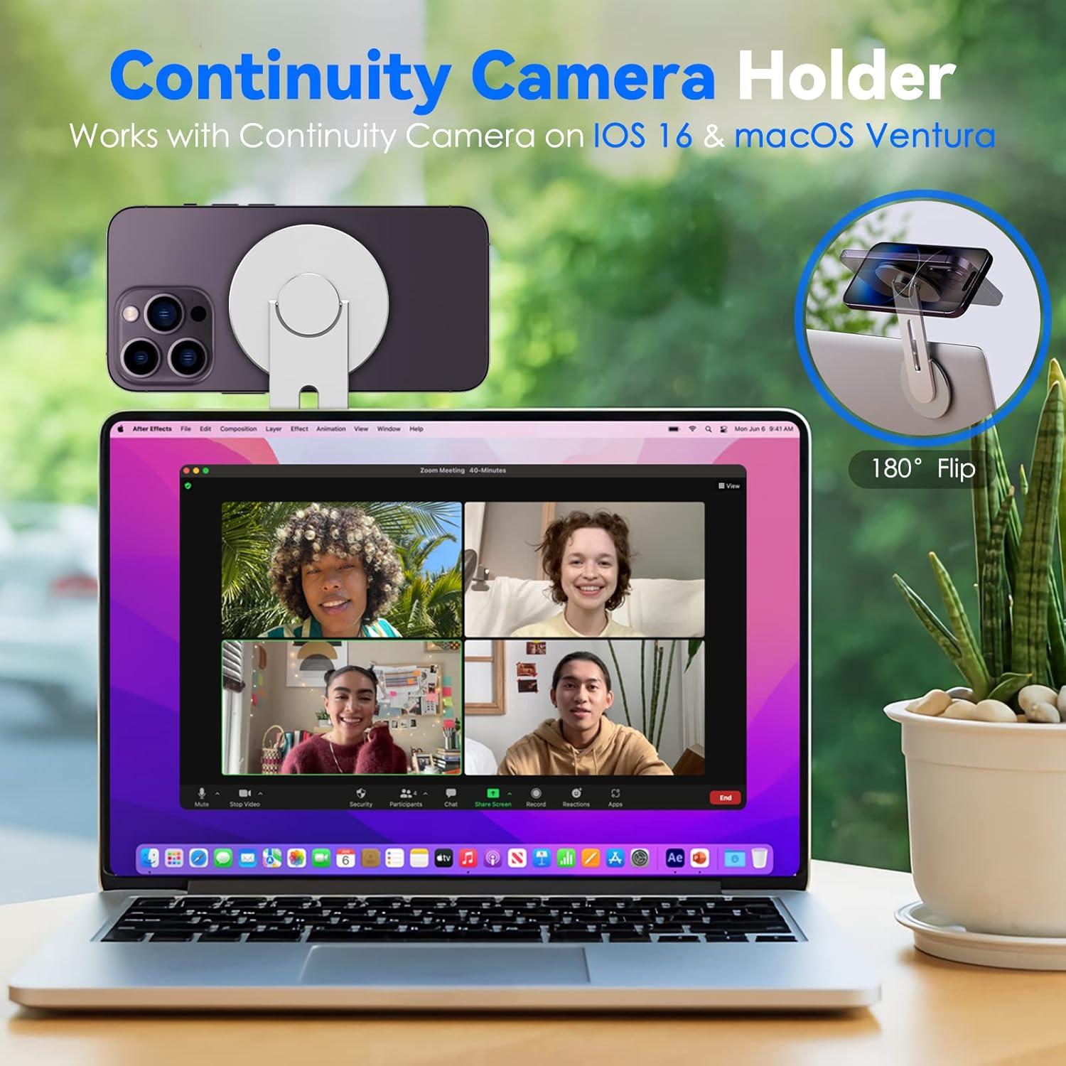 Soporte Magnético Portátil CloudValley para Laptop y Teléfono