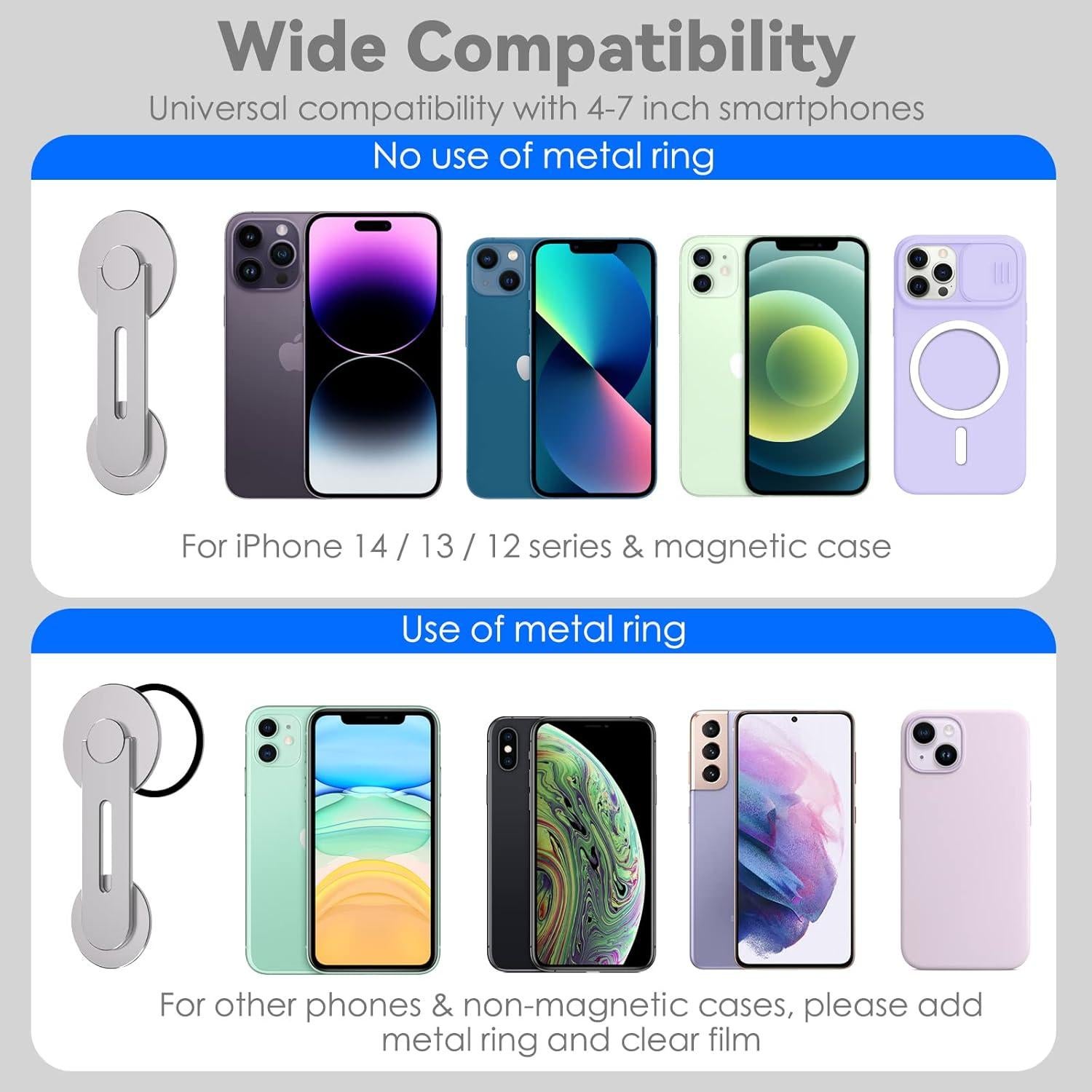 Soporte Magnético Portátil CloudValley para Laptop y Teléfono