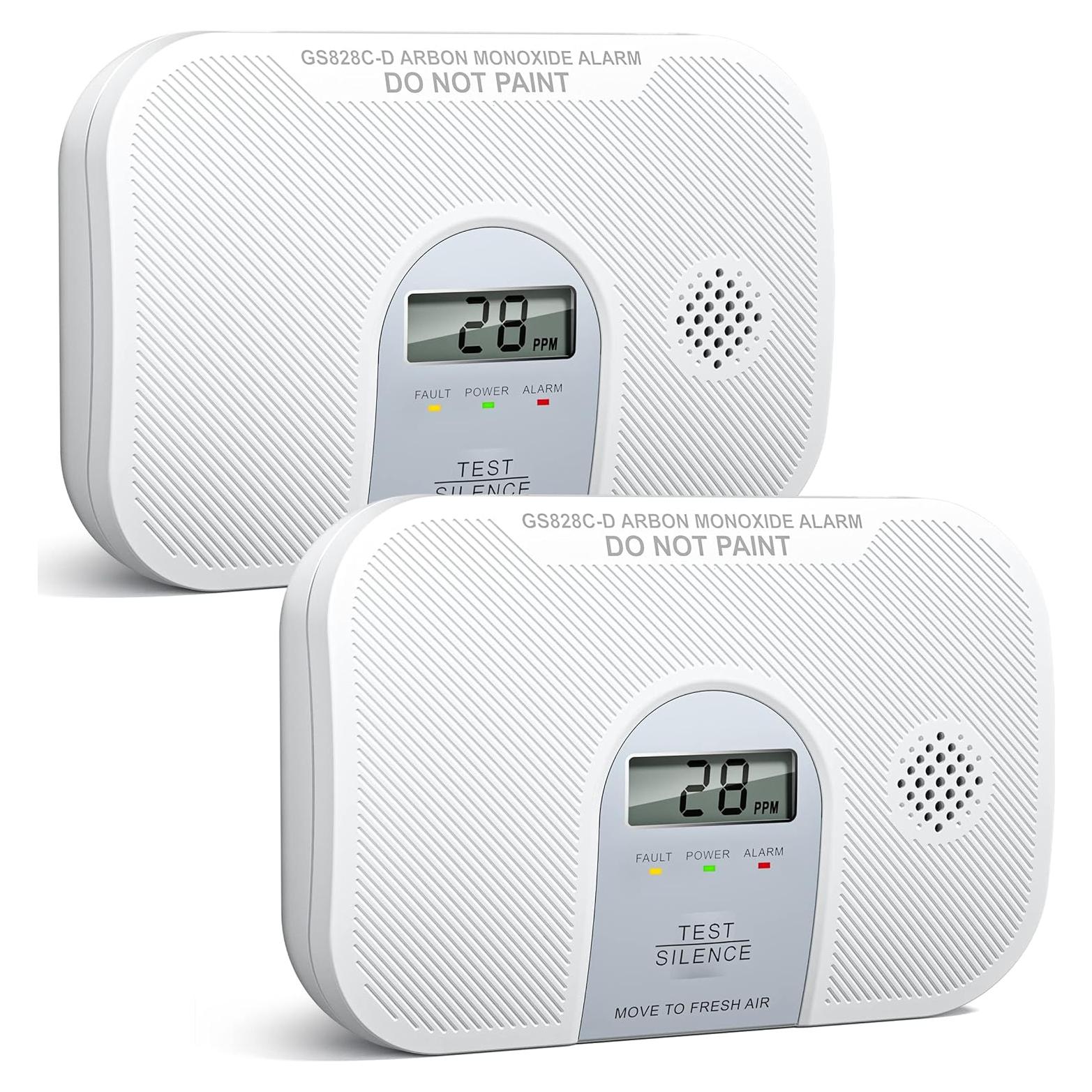 Detector de Monóxido de Carbono Siterlink GS828C-D 2 Paquete