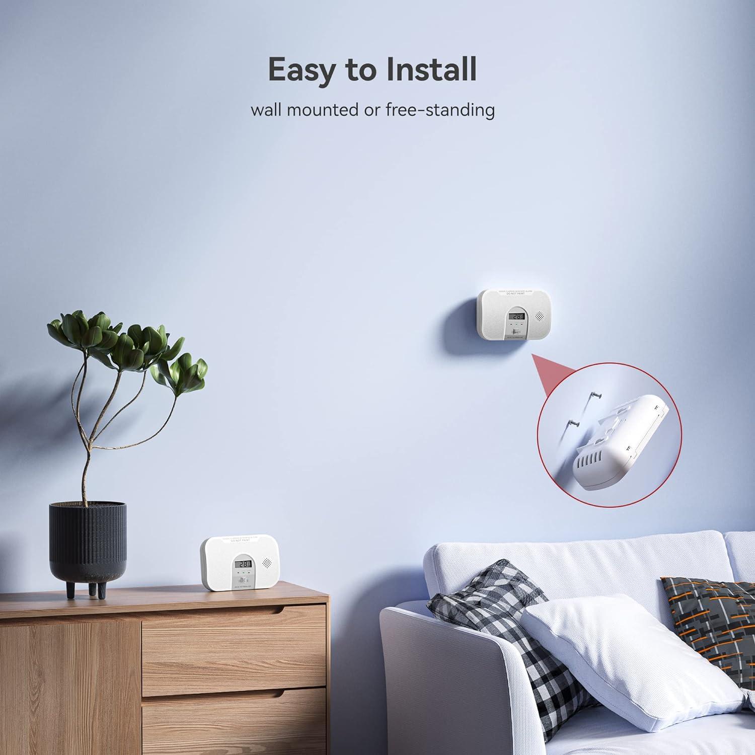 Detector de Monóxido de Carbono Siterlink GS828C-D 2 Paquete