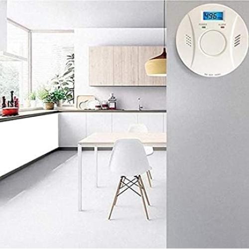 Paquete de 2 Detectores de Humo y Monóxido Linsoal 85dB