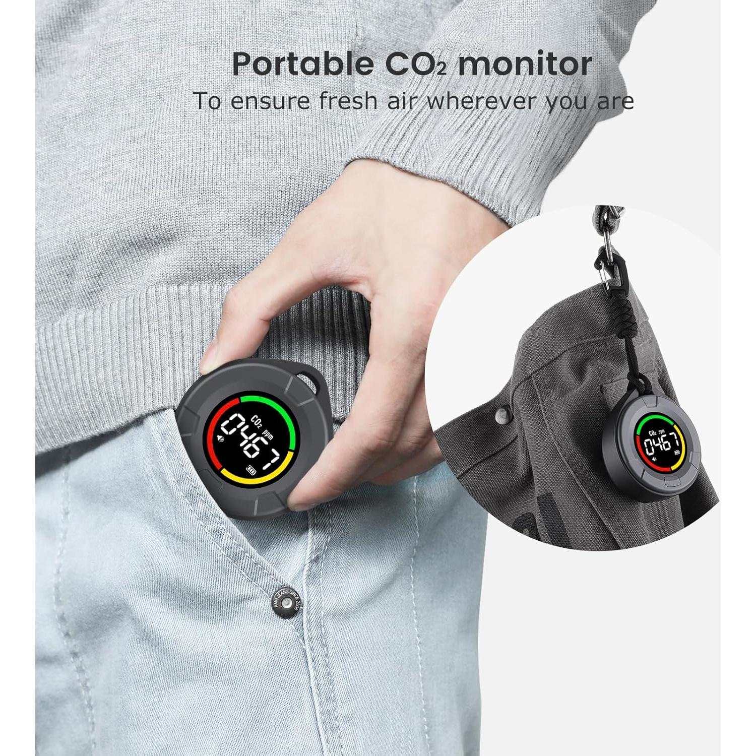 Detector de CO2 Portátil INKBIRDPLUS PTH-10C con Pantalla LCD