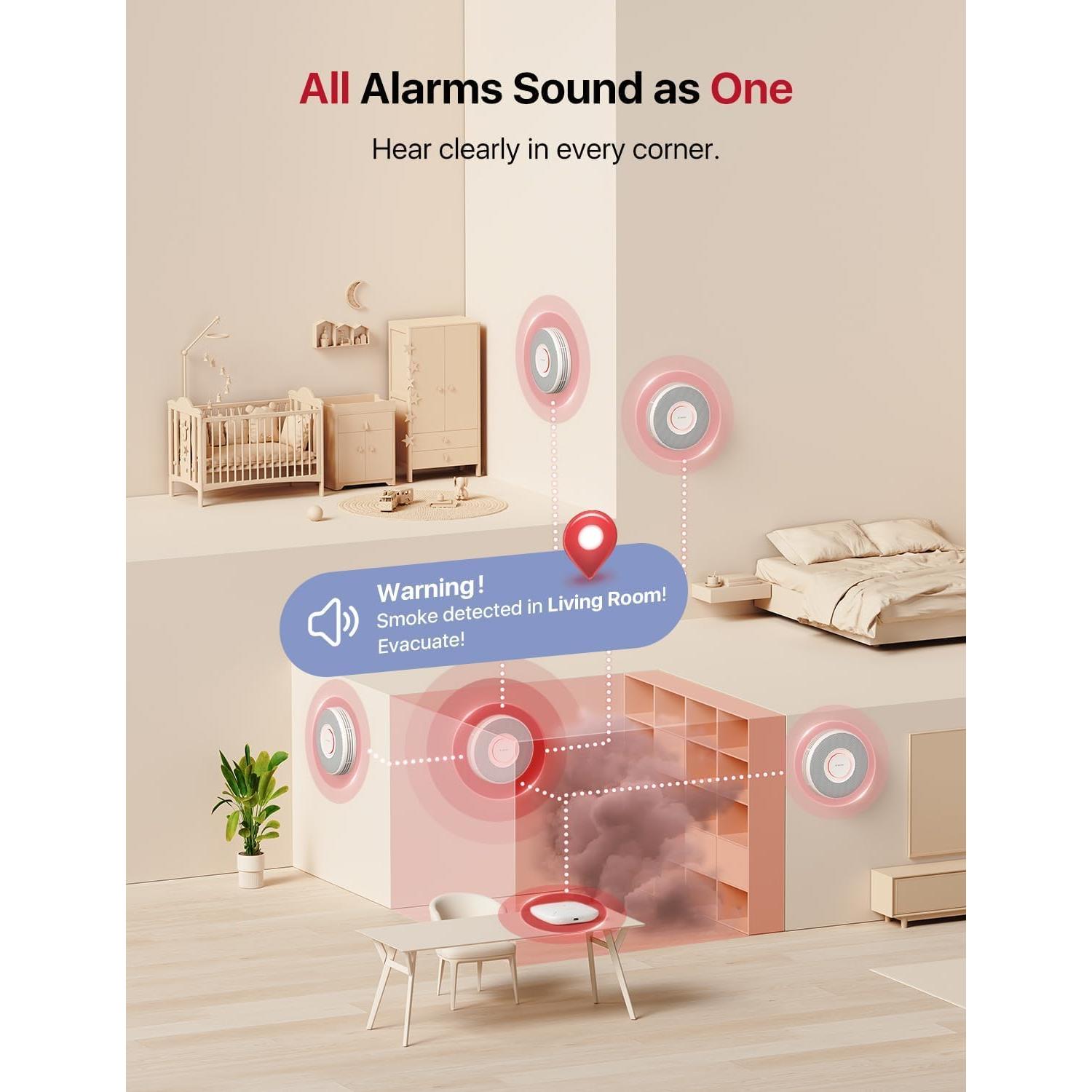 Detector de Humo Inteligente X-Sense XS0B-MR con Alerta de Voz