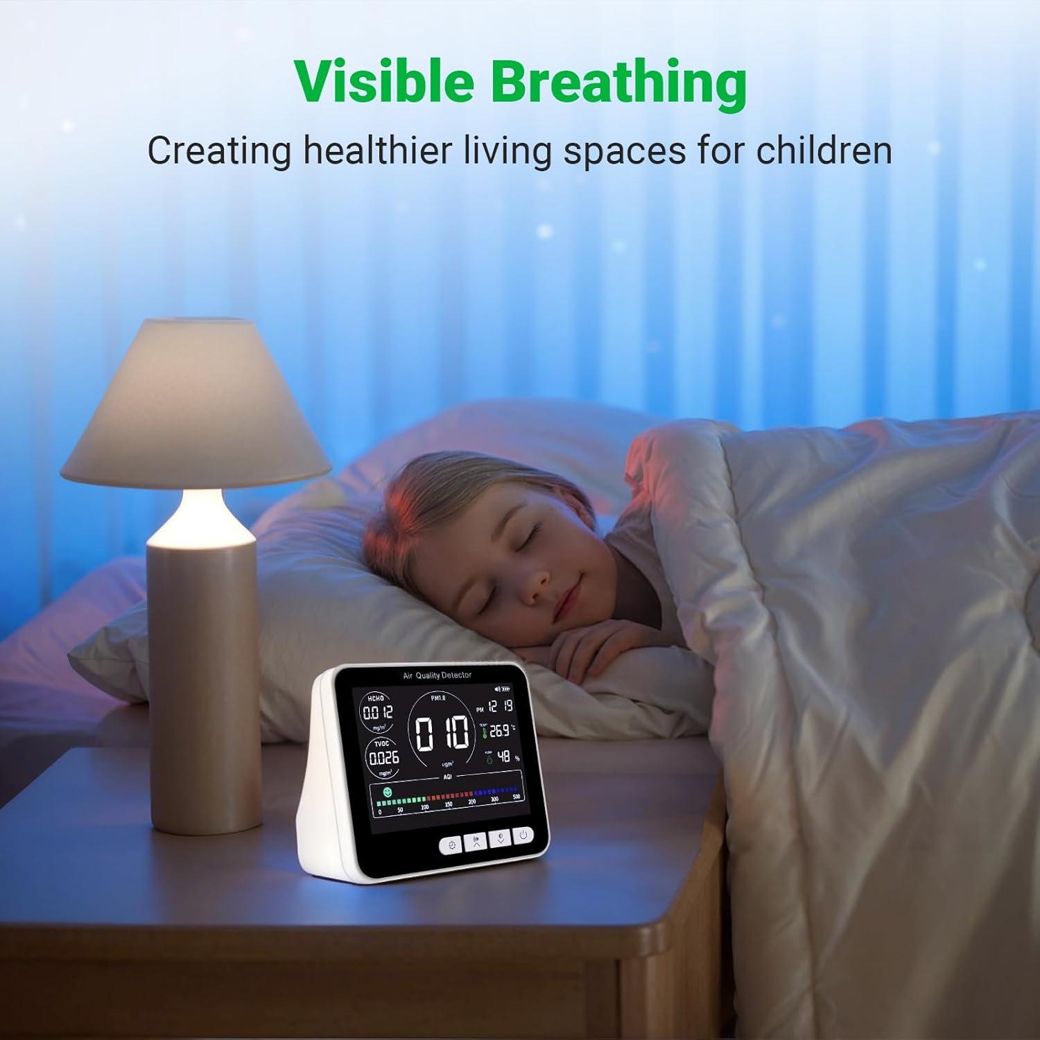 Monitor de Calidad del Aire 14 en 1 BIBIRE AK27 con Alarma