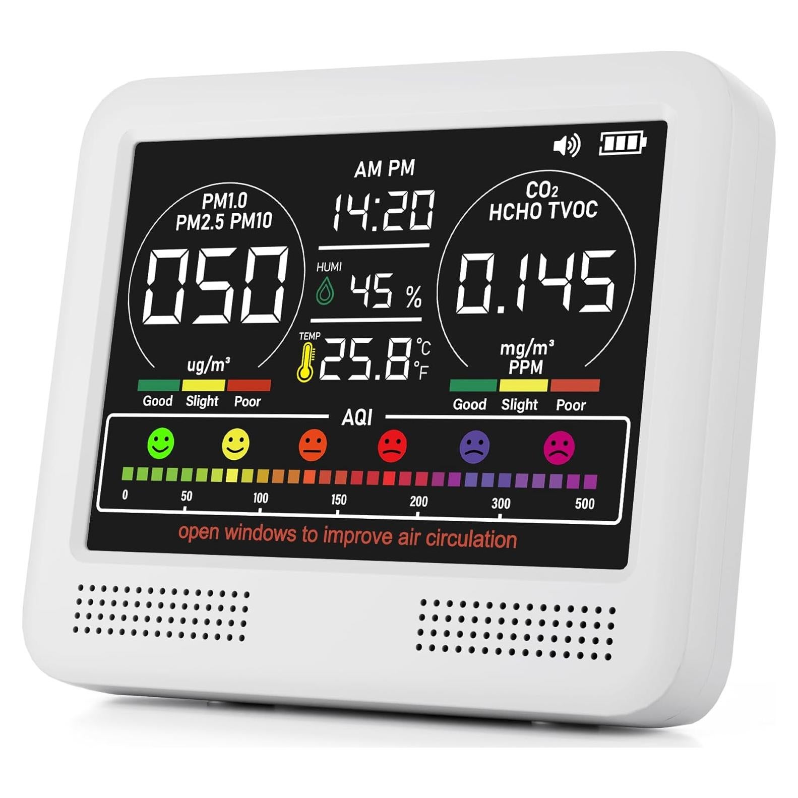 Monitor de Calidad del Aire Interior SpeedBoost AK23 16-en-1