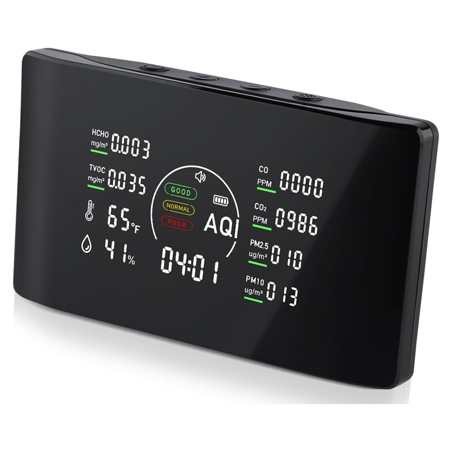 Monitor de Calidad del Aire Qxpztk AIR-08Pro 10 en 1 CO2 PM2.5