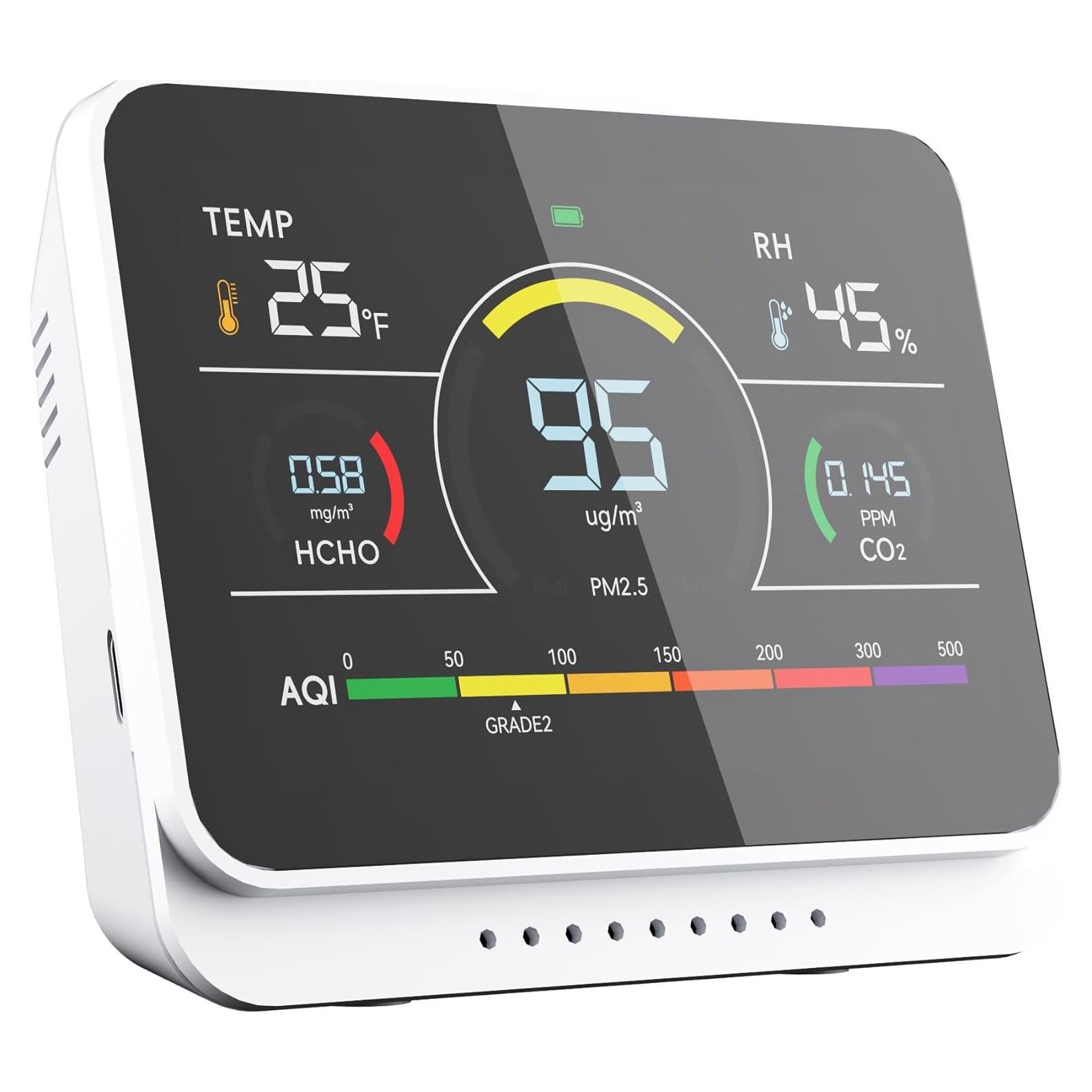 Monitor de Calidad del Aire Xoopon AC02 13 en 1 PM2.5 CO2 Temp