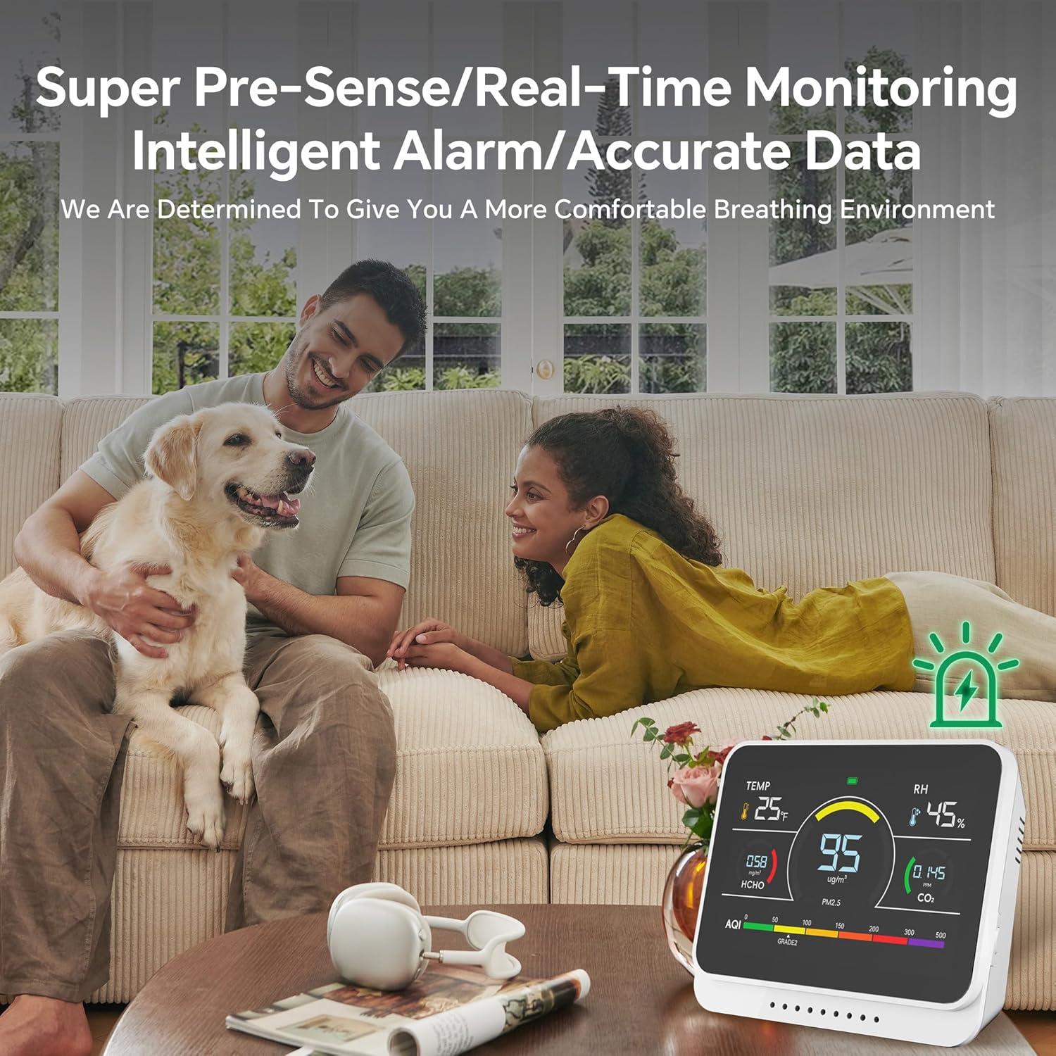 Monitor de Calidad del Aire Xoopon AC02 13 en 1 PM2.5 CO2 Temp