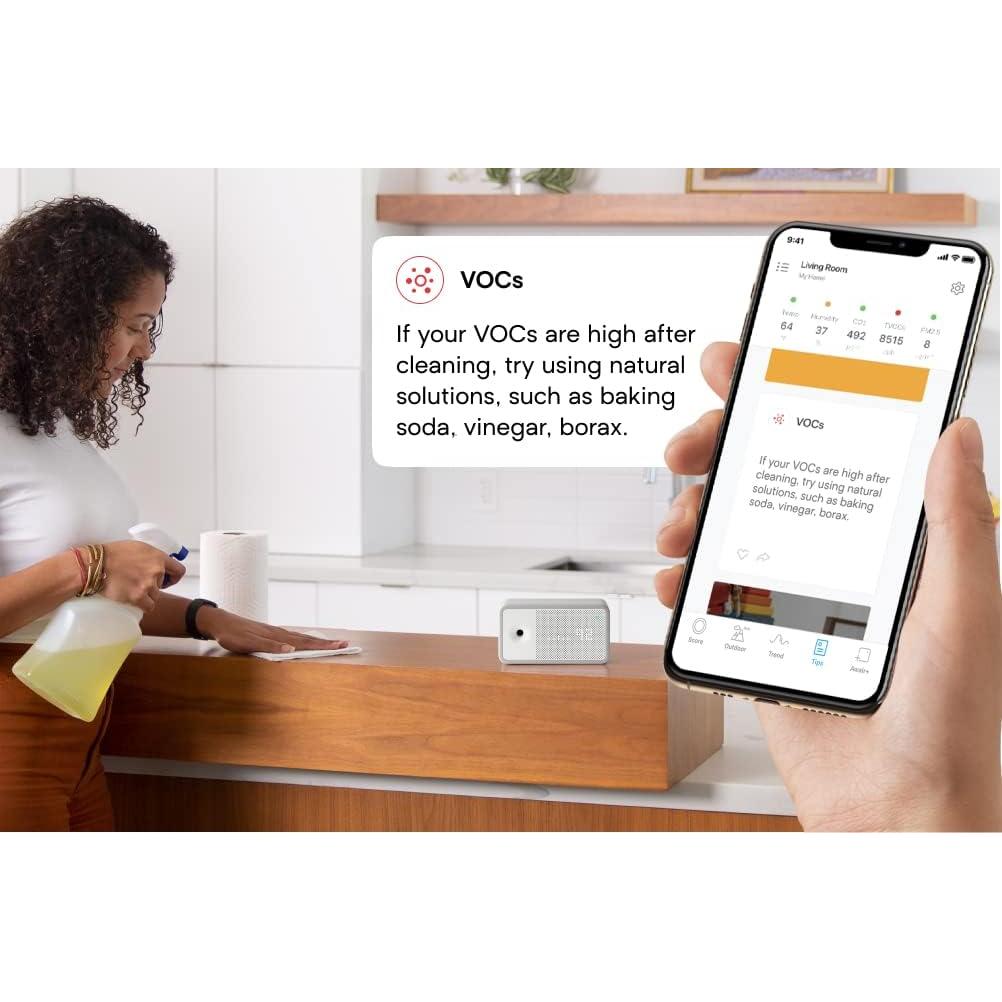 Monitor de Calidad del Aire Awair Element - Blanco Gris