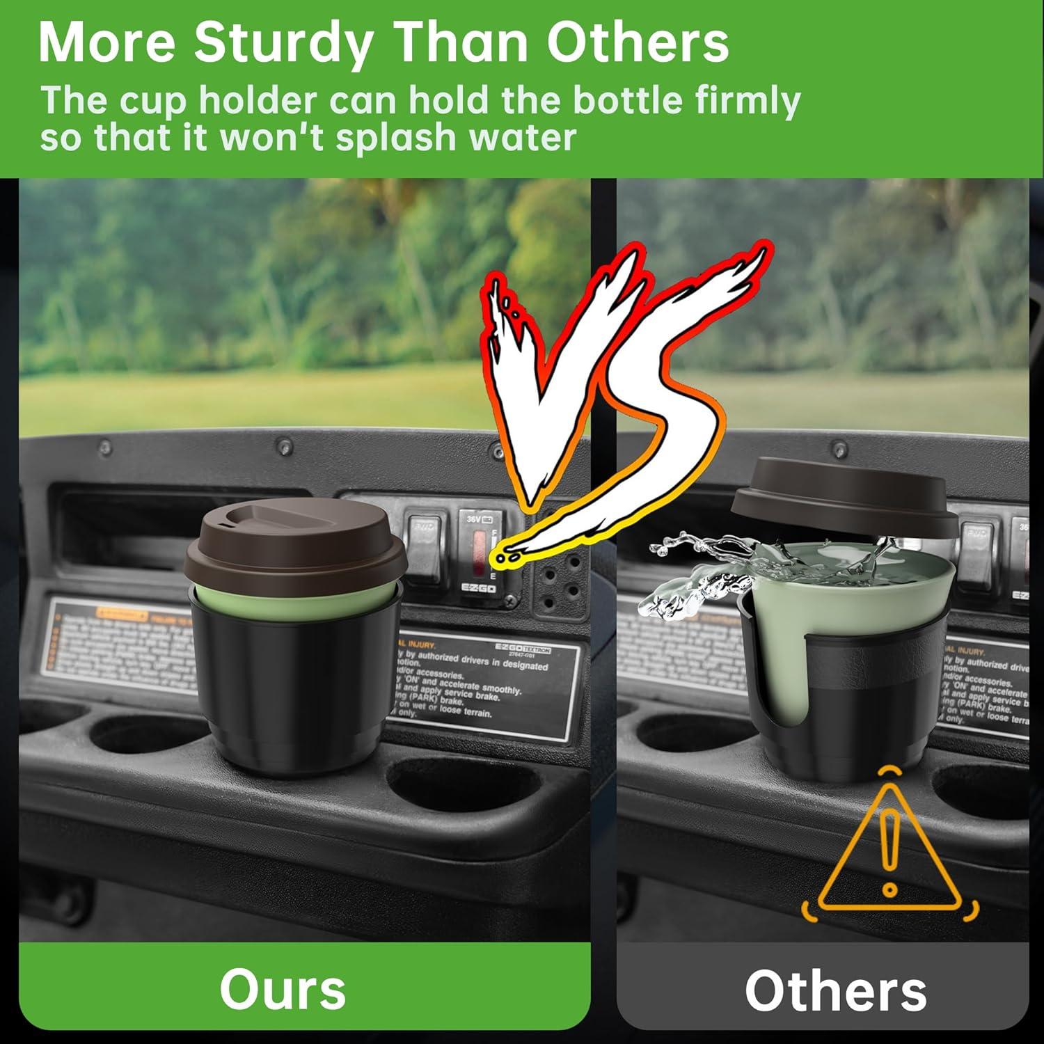 Soporte para Tazas de Carro de Golf 10L0L 2 Pack Universal