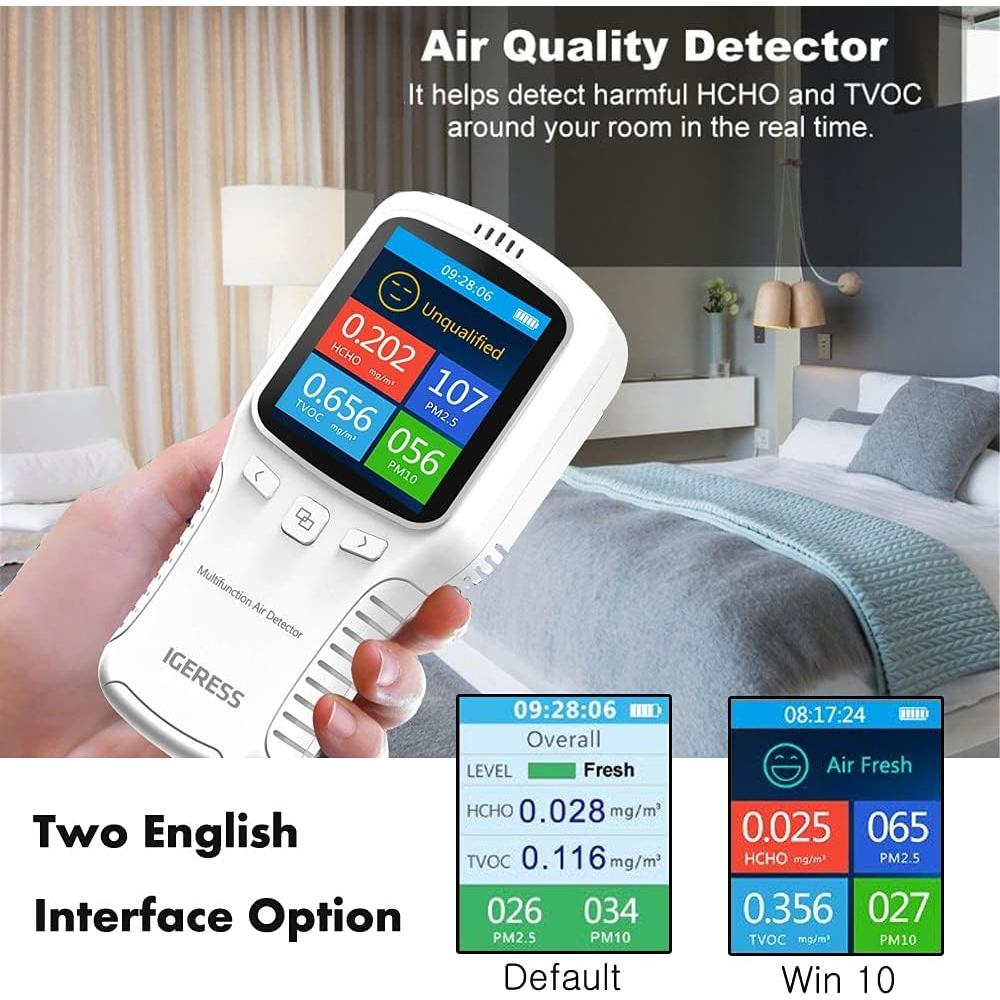 Monitor de Calidad del Aire IGERESS WP6932 HCHO CO2 PM2.5