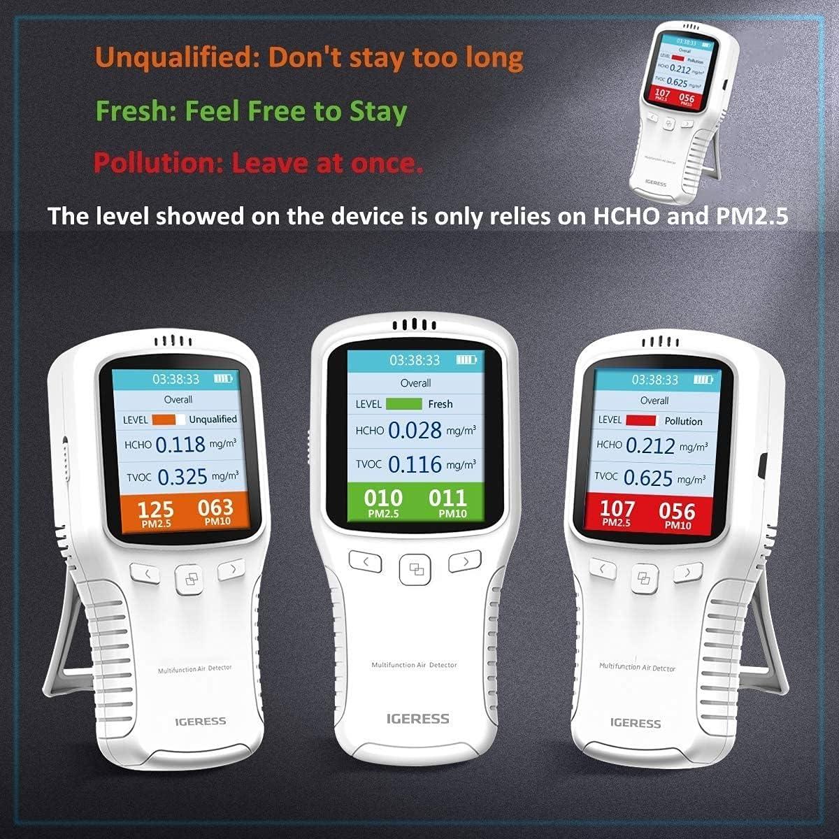 Monitor de Calidad del Aire IGERESS WP6932 HCHO CO2 PM2.5