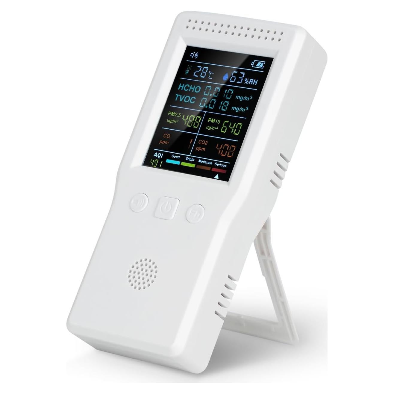 Monitor de Calidad del Aire 9-en-1 TROMAR con Sensor de CO2 y PM2.5