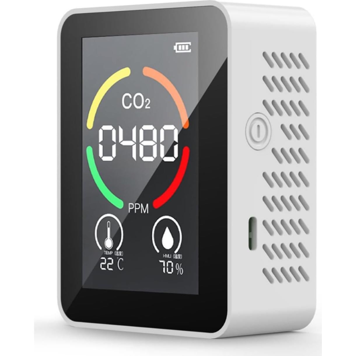 Detector de CO2 KATZEIST 3 en 1, Monitor de Calidad del Aire