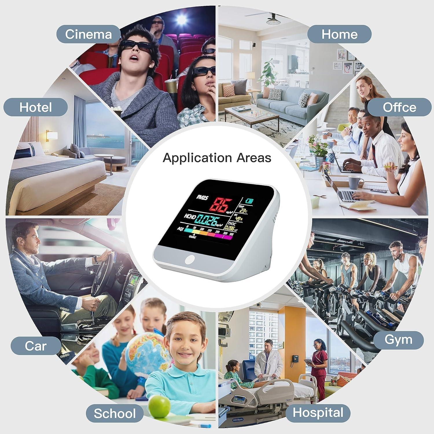 Monitor de Calidad del Aire PinoTec AK3 13 en 1 Portátil