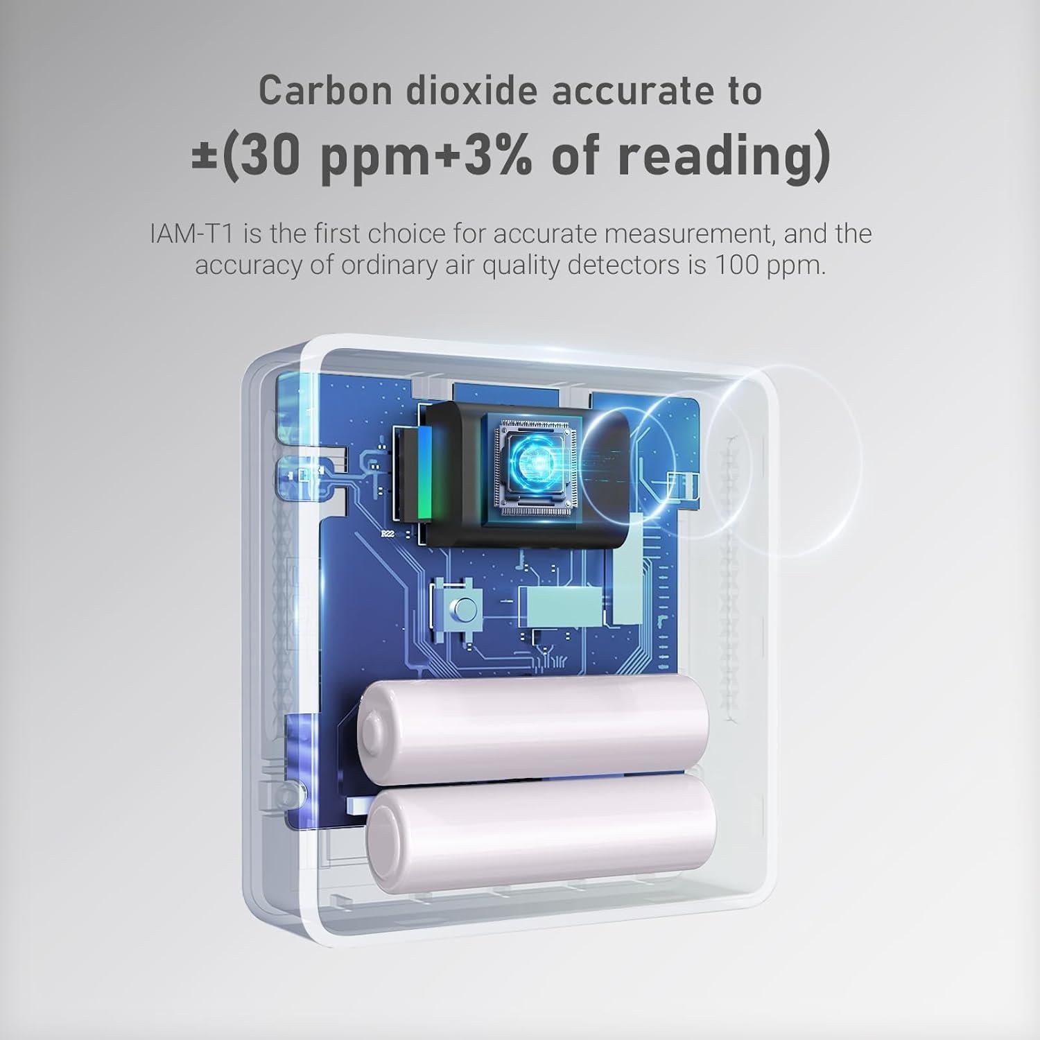 Detector de CO2 Portátil Inkbird IAM-T2 con Bluetooth