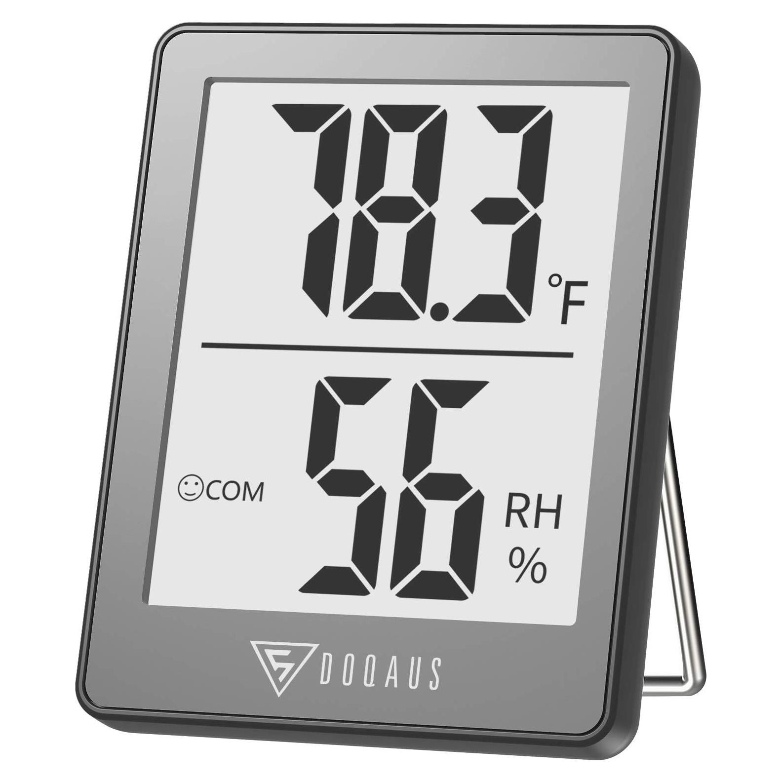 Higrómetro Digital DOQAUS con Pantalla LCD 2.3" - Gris