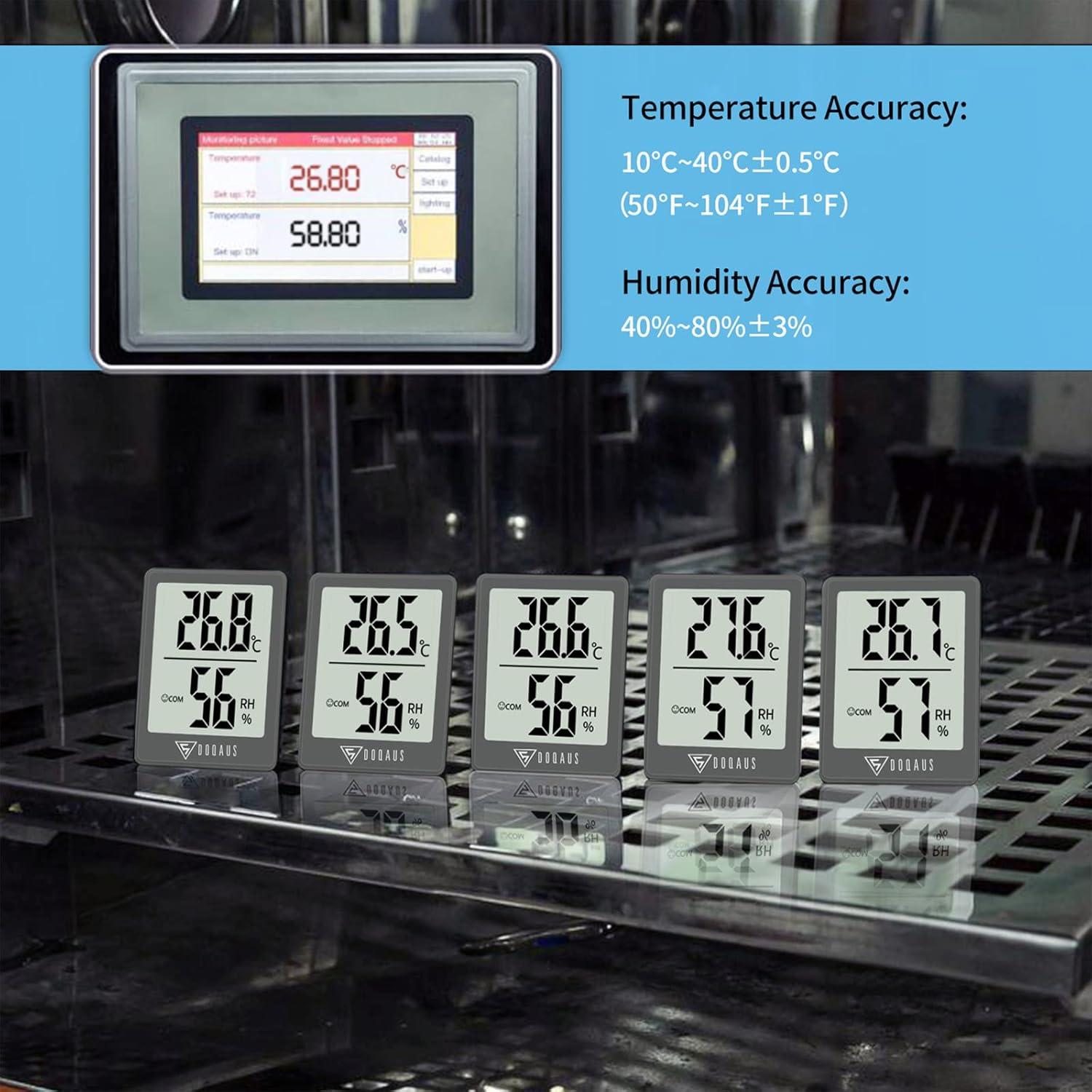 Higrómetro Digital DOQAUS con Pantalla LCD 2.3" - Gris