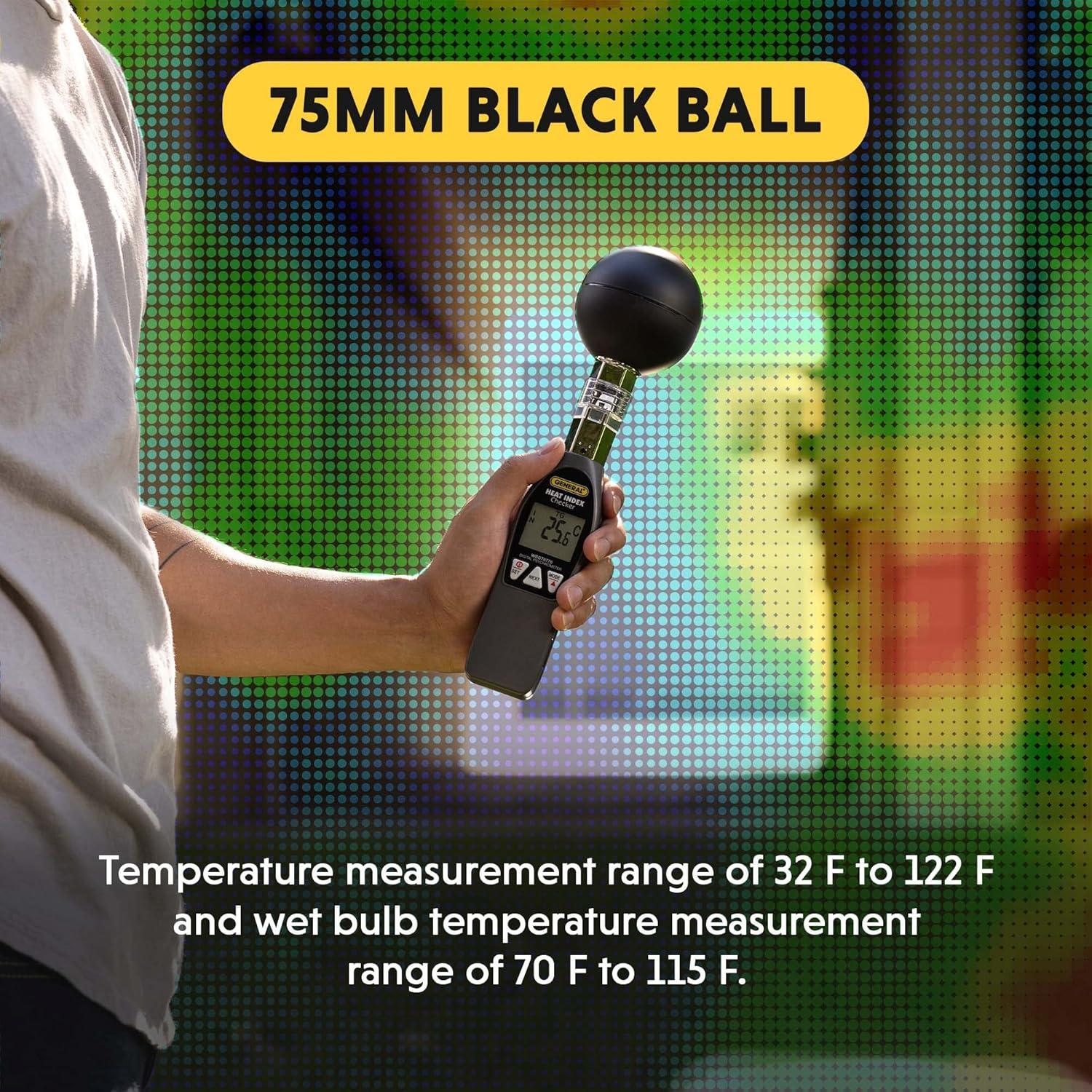 Monitor de Índice de Calor General Tools WBGT8778 Deluxe 0-50°C