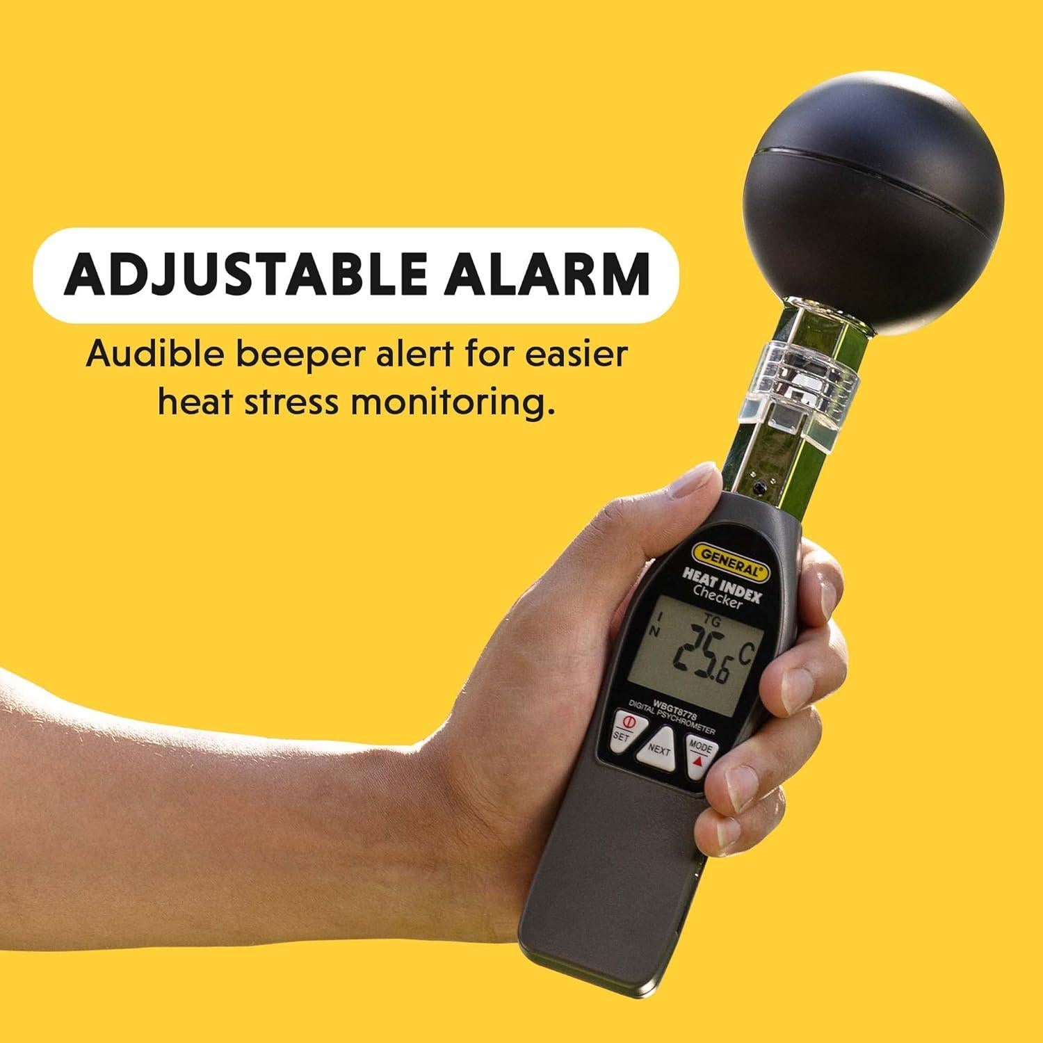 Monitor de Índice de Calor General Tools WBGT8778 Deluxe 0-50°C