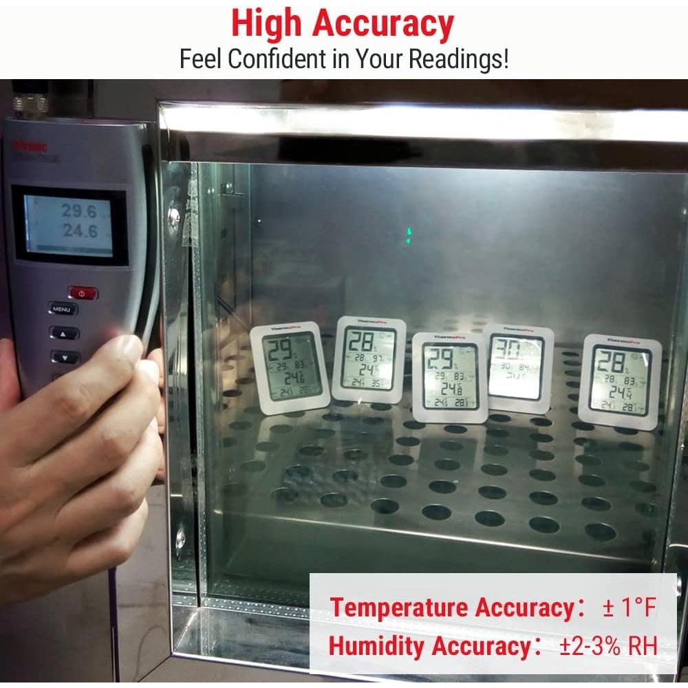 Higrómetro Digital ThermoPro TP50 con Monitor de Temperatura y Humedad
