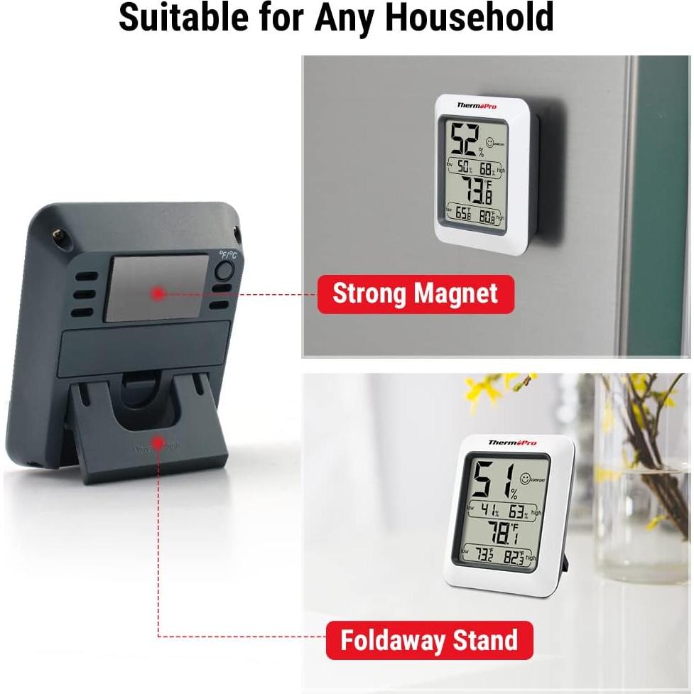 Higrómetro Digital ThermoPro TP50 con Monitor de Temperatura y Humedad