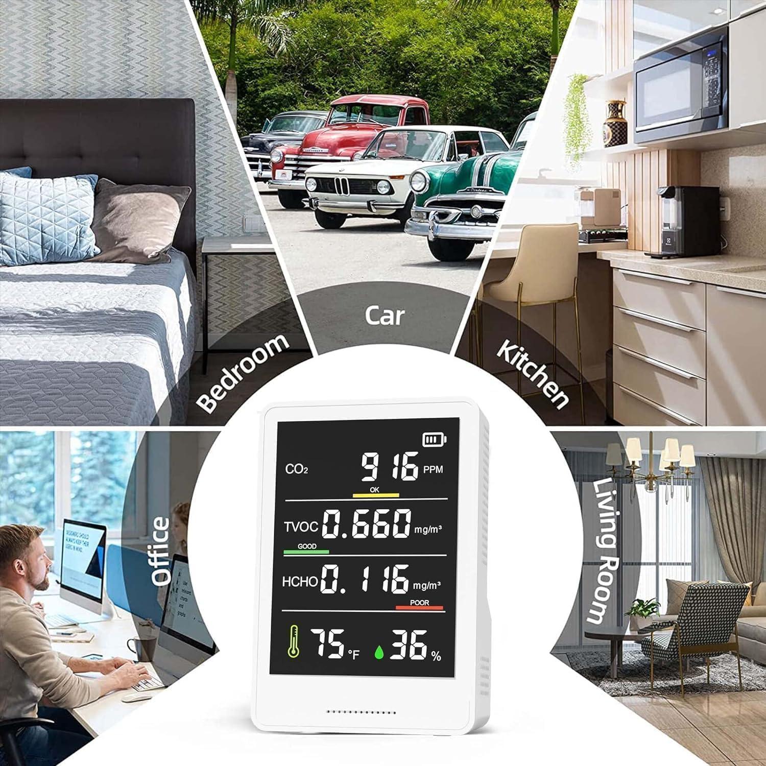 Monitor de Calidad del Aire 5-en-1 PERFORMANCE GURU Blanco