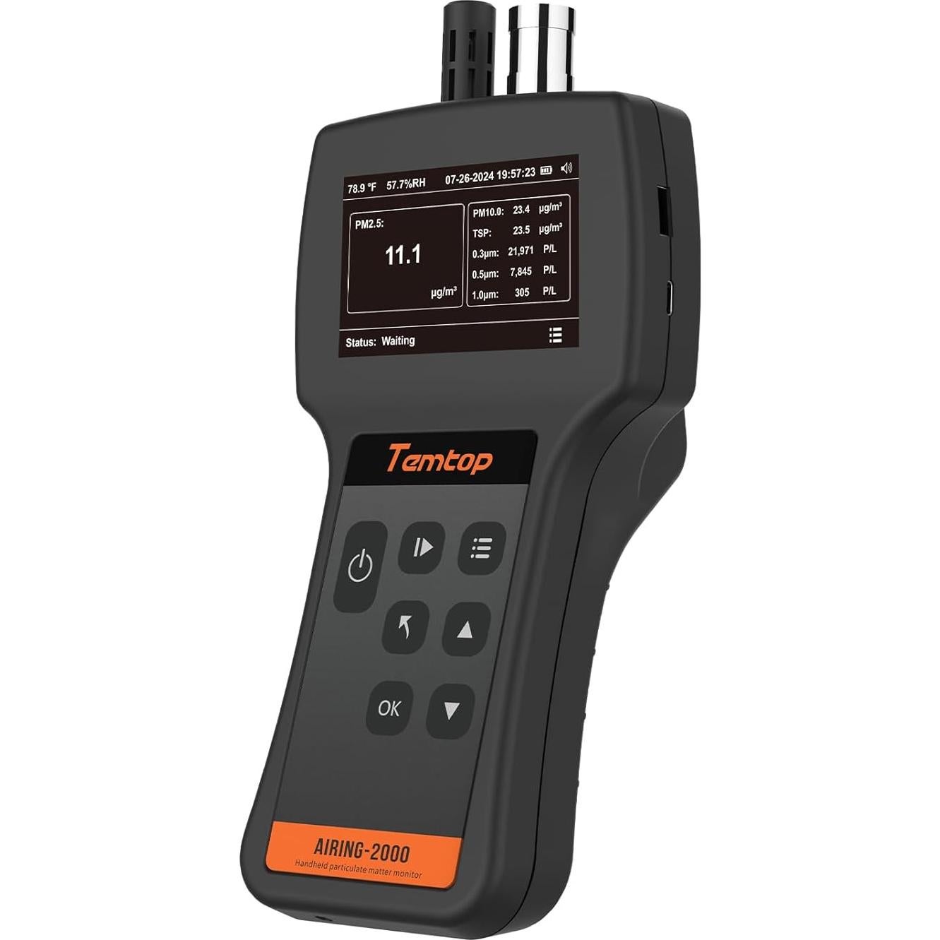 Contador de Partículas de Mano Temtop M10i - Monitor de Calidad del Aire