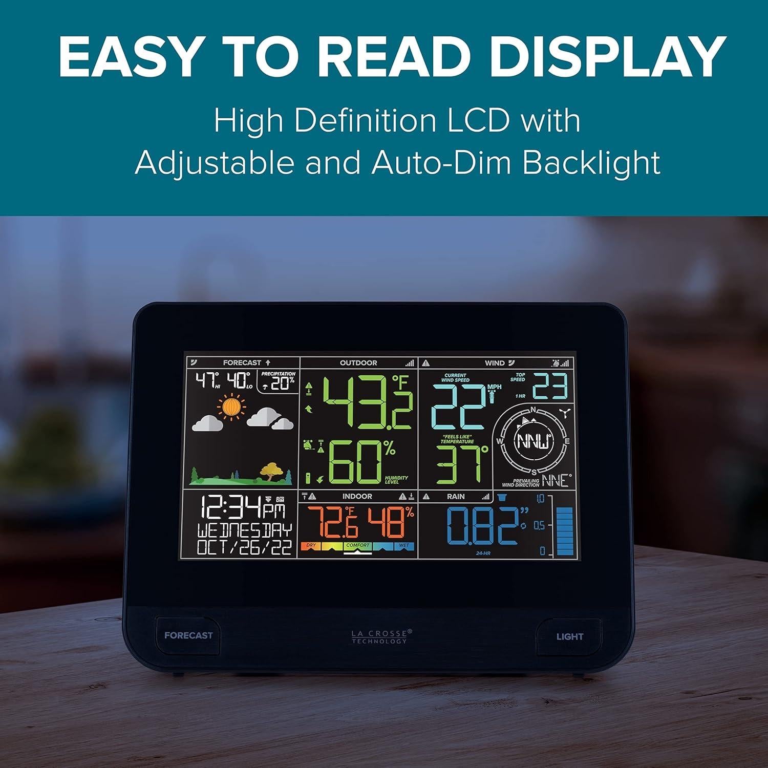 Estación Meteorológica Inalámbrica La Crosse V42-PRO-INT Wi-Fi